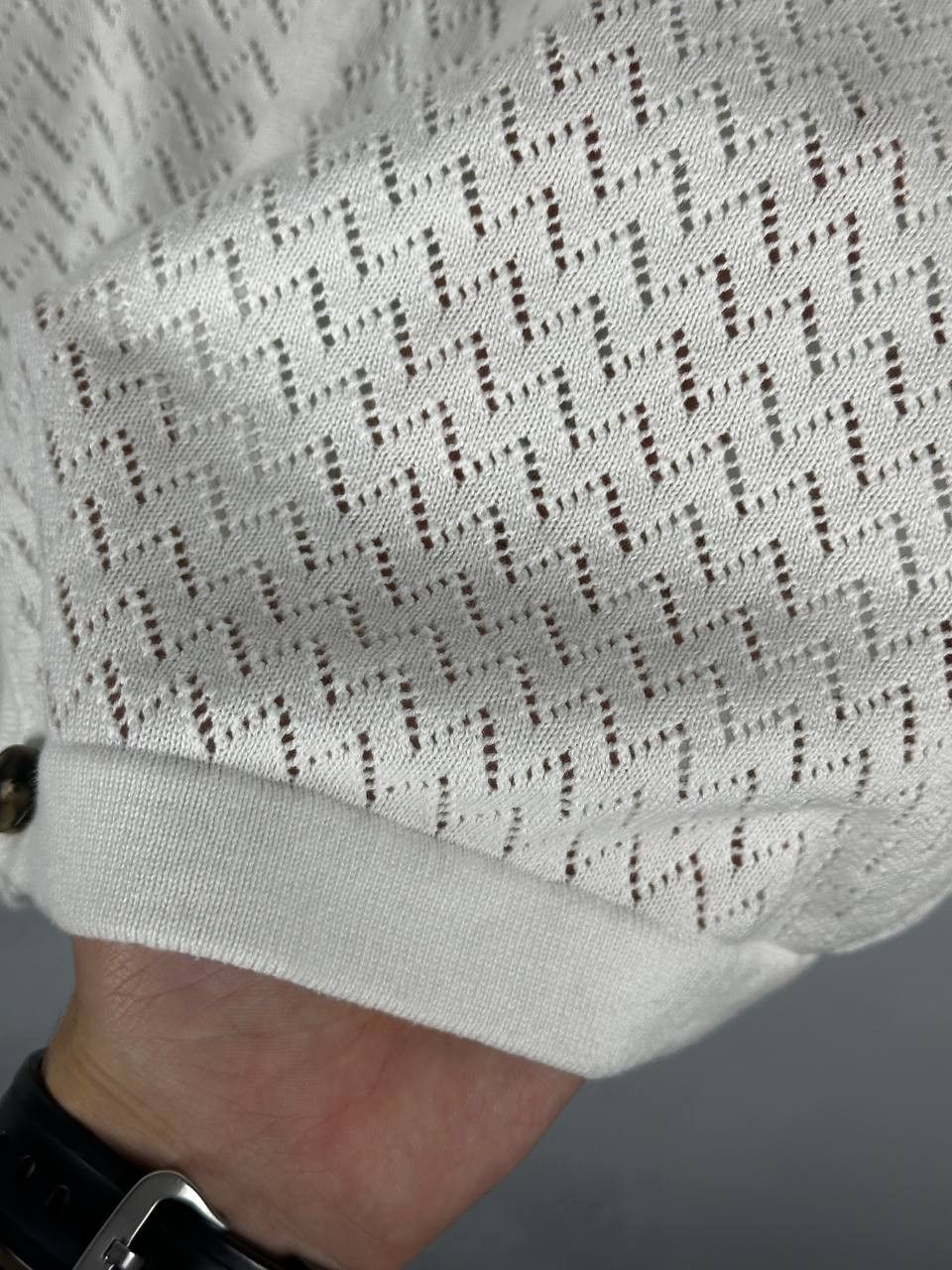 Other Avant Garde White Rico Knitted Shirt ALD Style Size L Size US L / EU 52-54 / 3 - 6 Thumbnail