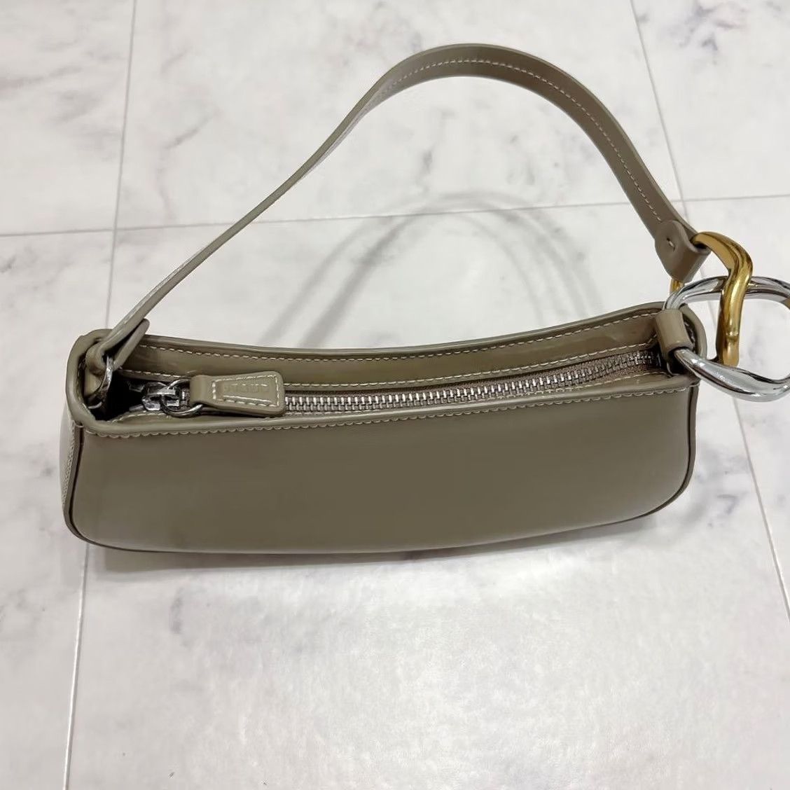 Staud Staud Ollie Bag Medium Taupe Luxury Designer Limited Edition Rare Women Size ONE SIZE - 2 Thumbnail