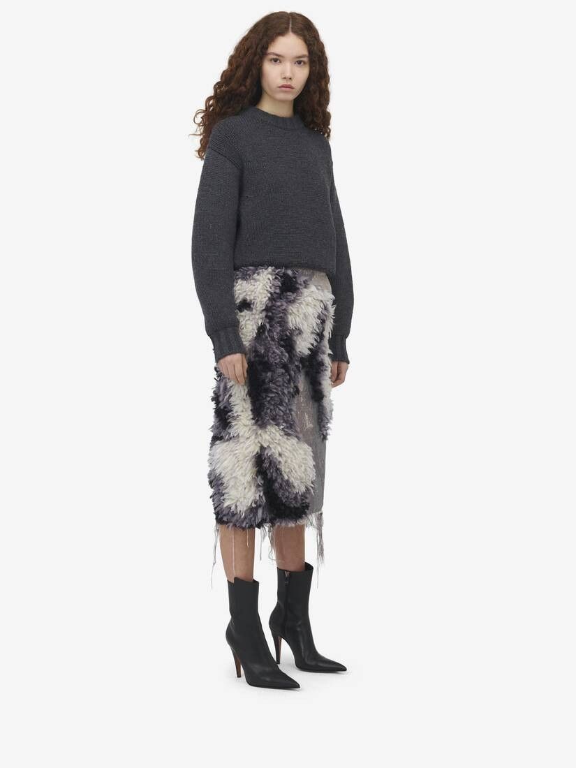 Alexander McQueen o1srvl11e0326 Crew Neck Jumper in Grey Size L / US 10 / IT 46 - 3 Thumbnail