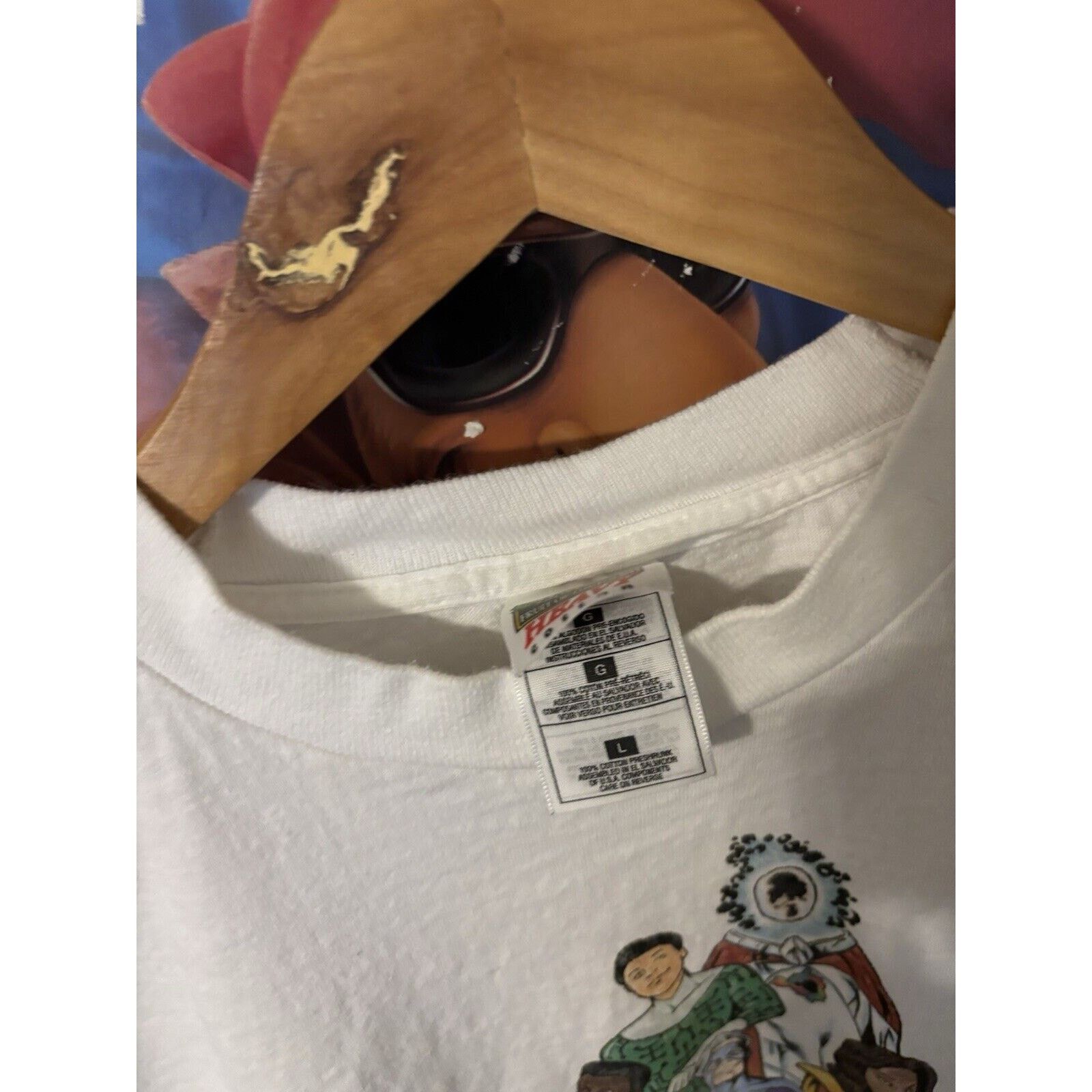 Other vintage Be a math action hero! white Large T-shirt cartoon Size US L / EU 52-54 / 3 - 6 Thumbnail