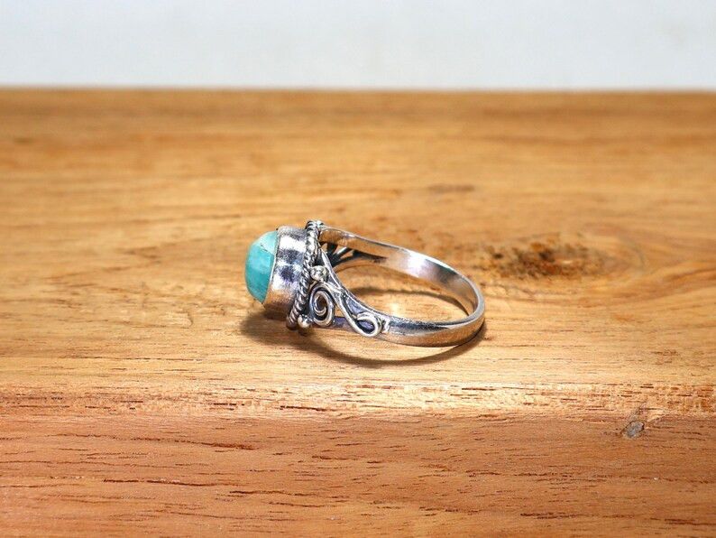 Handmade Handmade Amazonite Ring: 925 Silver Ring, Gift for Christmas Size ONE SIZE - 6 Thumbnail