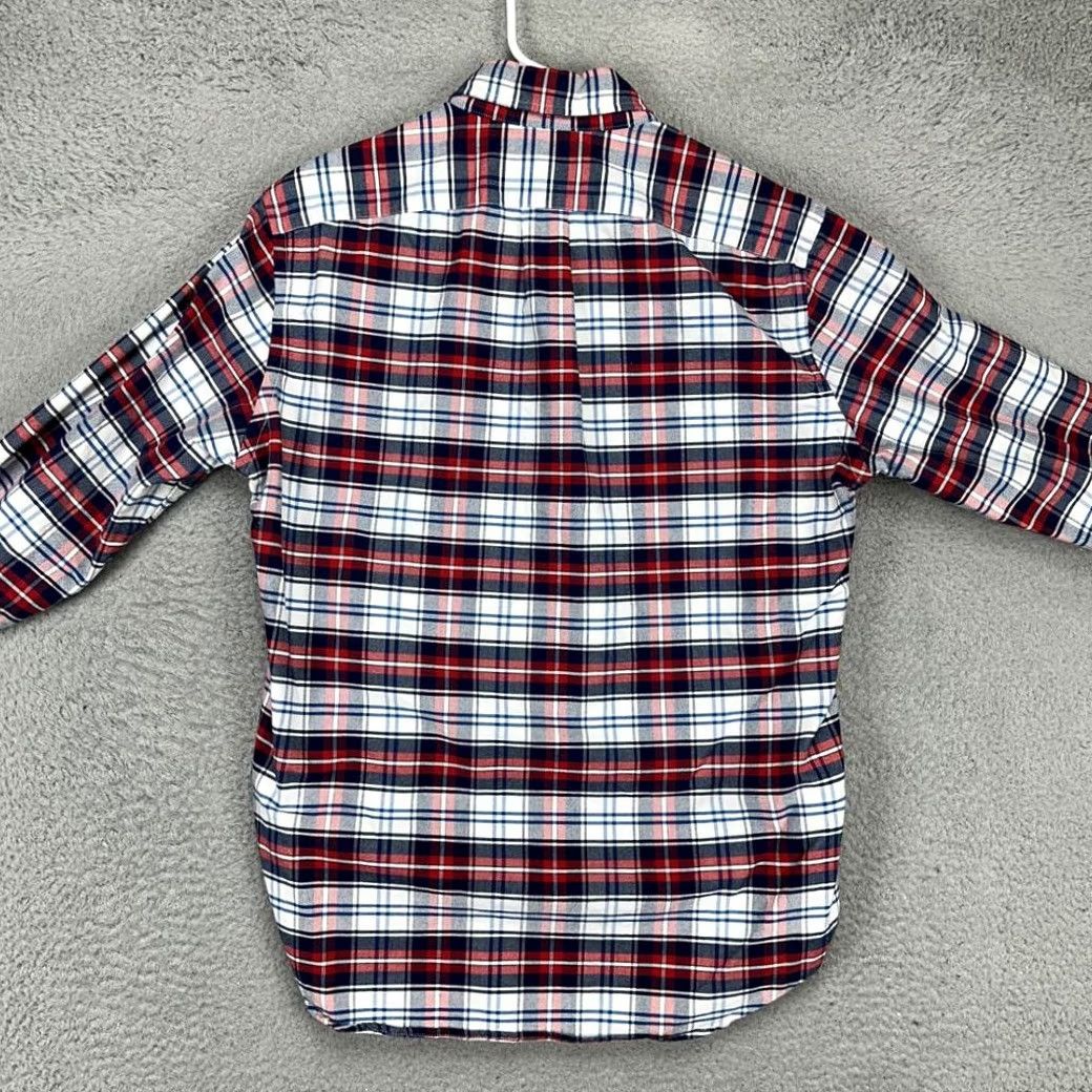 J.Crew J.CREW Oxford Button Down Shirt Adult Medium Red Blue Plaid Slim Fit Pocket Mens Size US M / EU 48-50 / 2 - 3 Thumbnail