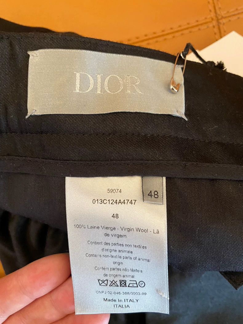 Dior Dior Black wool casual trousers 2502-Nextarrow Size 48R - 2 Thumbnail