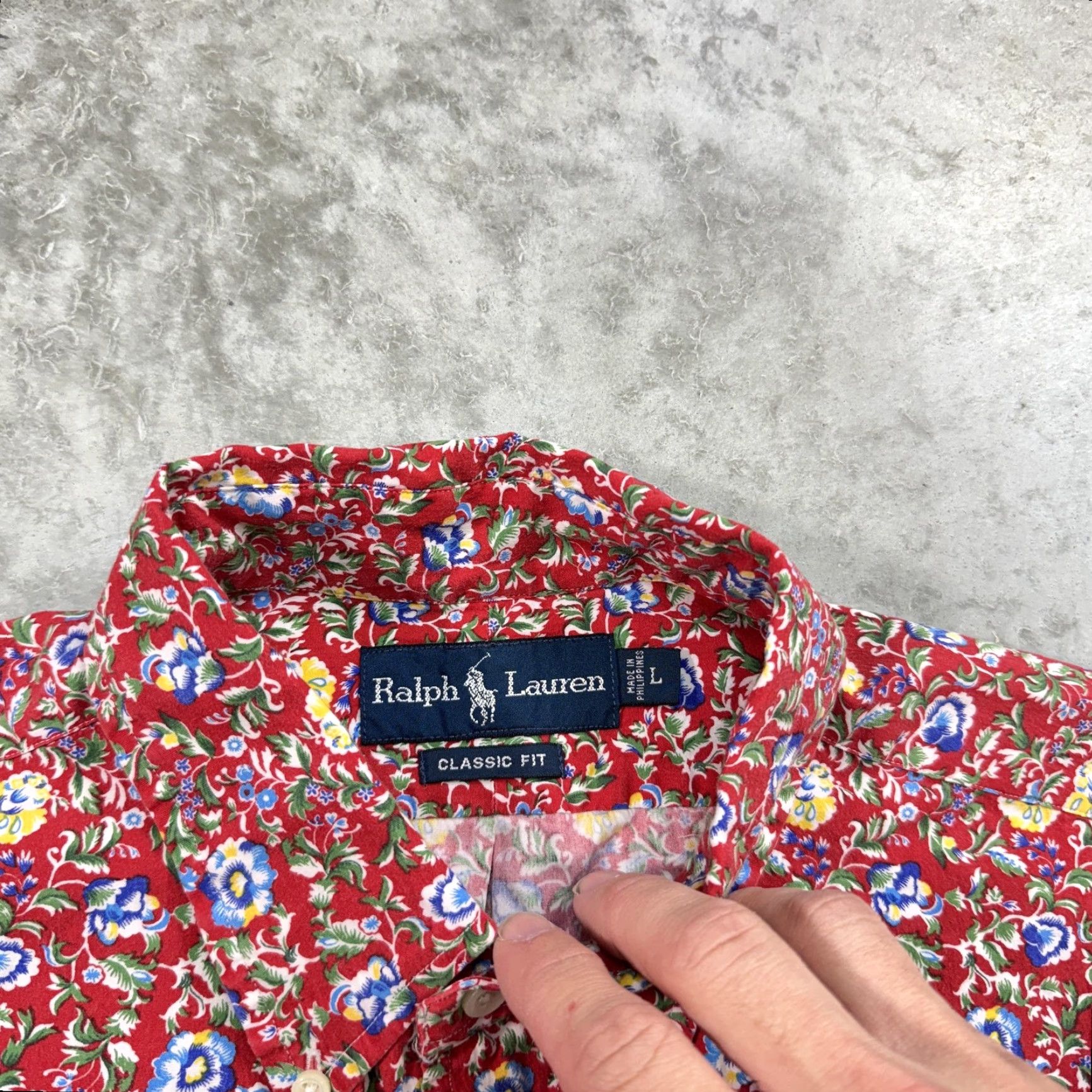 Ralph Lauren Ralph Lauren Shirt Mens Large Red Floral Print Short Sleeve Classic Fit Summer Size US L / EU 52-54 / 3 - 4 Thumbnail