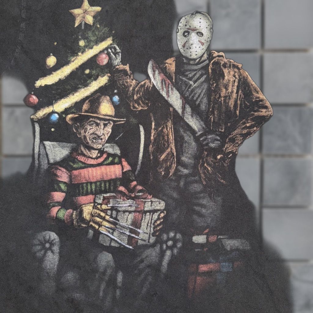 Vintage Freddy Kruger And Jason T-Shirt Black Small Mens 18x25 Halloween Y2K Shirt Size US S / EU 44-46 / 1 - 1 Thumbnail
