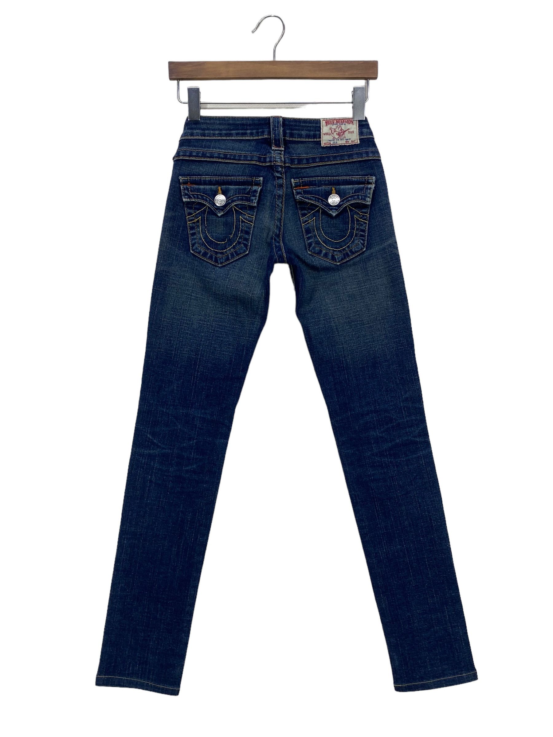 image of Art x Made In USA True Religion Skinny Pants Workwear in Blue, Women's (Size 24)