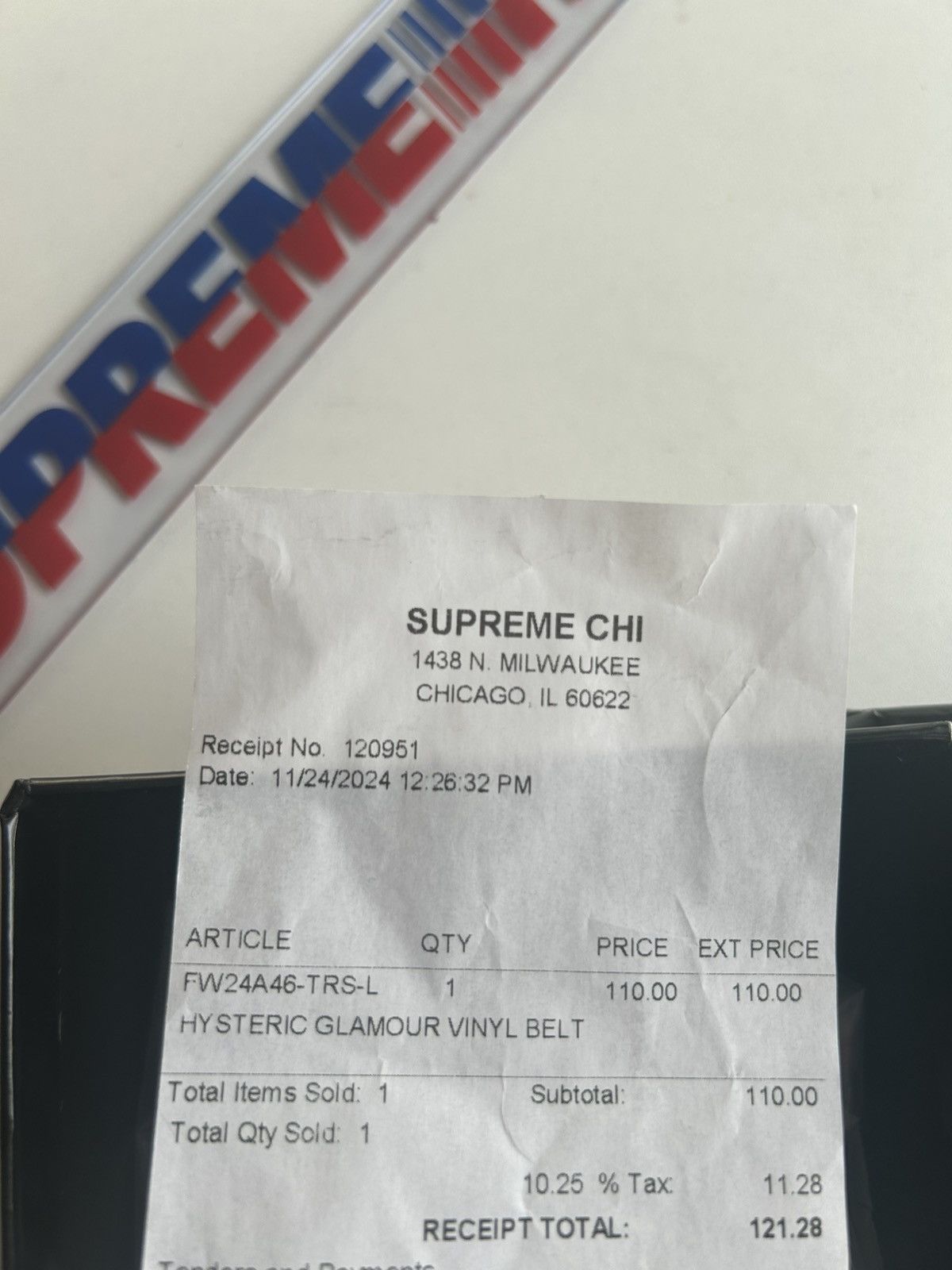 Hysteric Glamour × Supreme Supreme hysteric glamor belt Size 34 - 6 Thumbnail