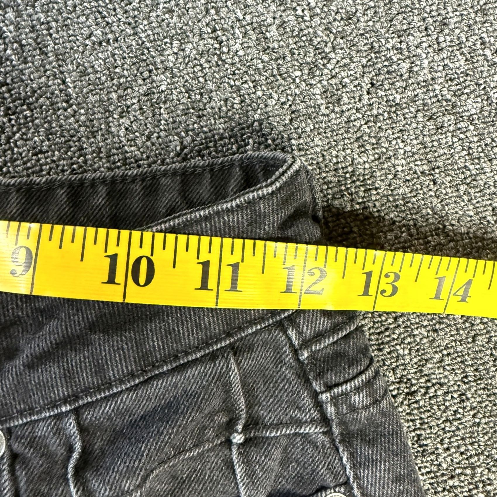 Vintage VINTAGE Piral Black Grid Checked High Waisted Cotton Baggy Jeans XS/W24 Size 26" / US 2 / IT 38 - 6 Thumbnail