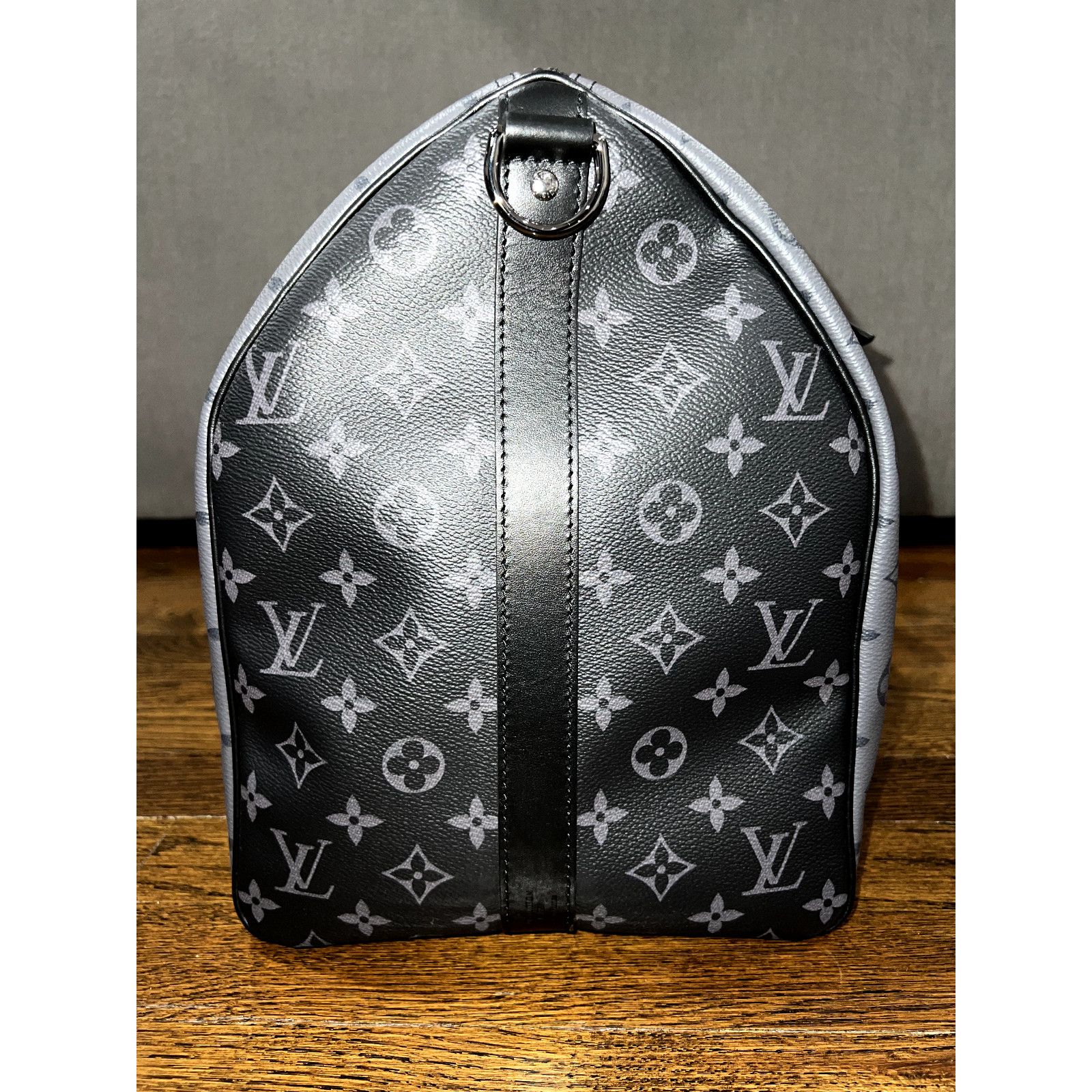 Louis Vuitton Louis Vuitton 50 Monogram Eclipse Grey LV Weekend Travel Bag Size ONE SIZE - 6 Thumbnail