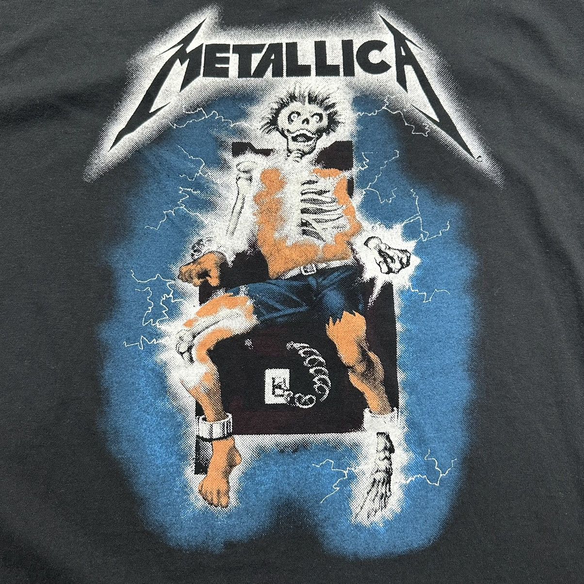 Metallica × Vintage Black Lighting Metallic Tee Size US XL / EU 56 / 4 - 5 Thumbnail