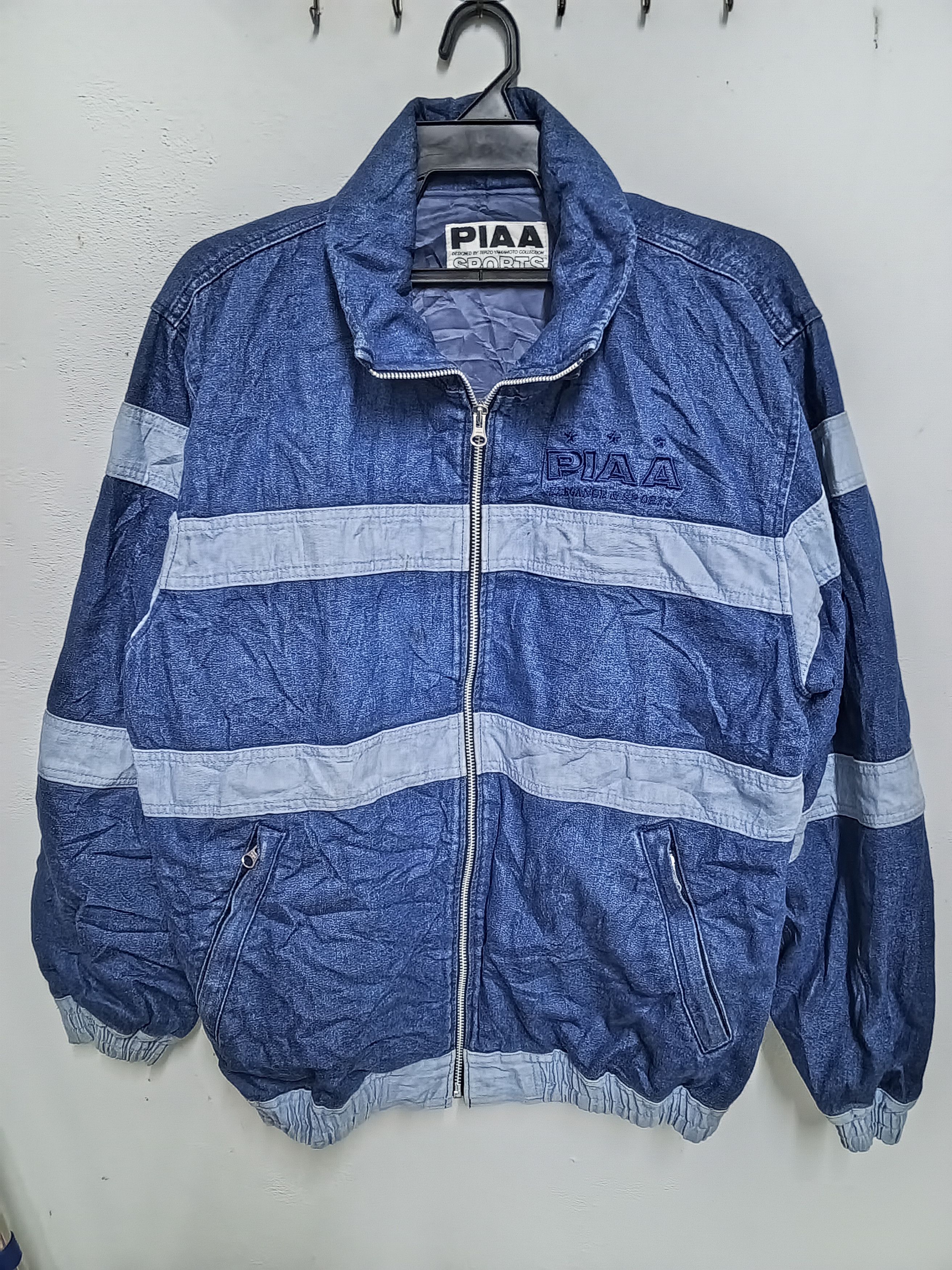 Vintage PIAA SPORT DENIM ZIPPER JACKET RARE Size US XL / EU 56 / 4 - 1 Thumbnail