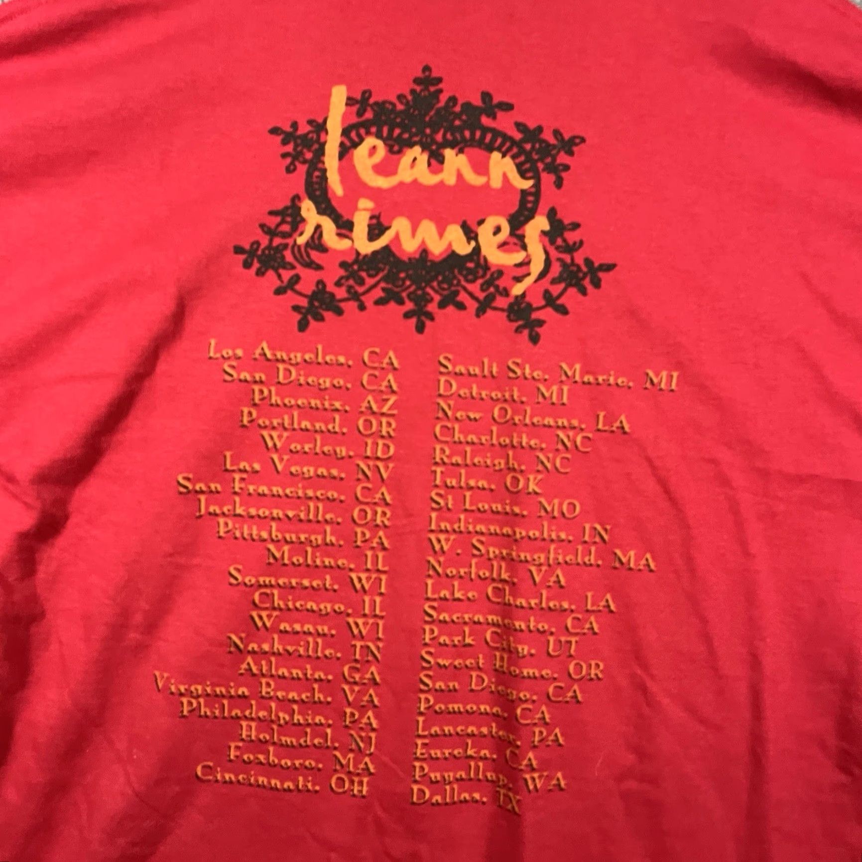 Gildan VINTAGE Leann Rimes Concert Band Red T Shirt Mens L Double Side Graphic Tee Size US L / EU 52-54 / 3 - 5 Thumbnail