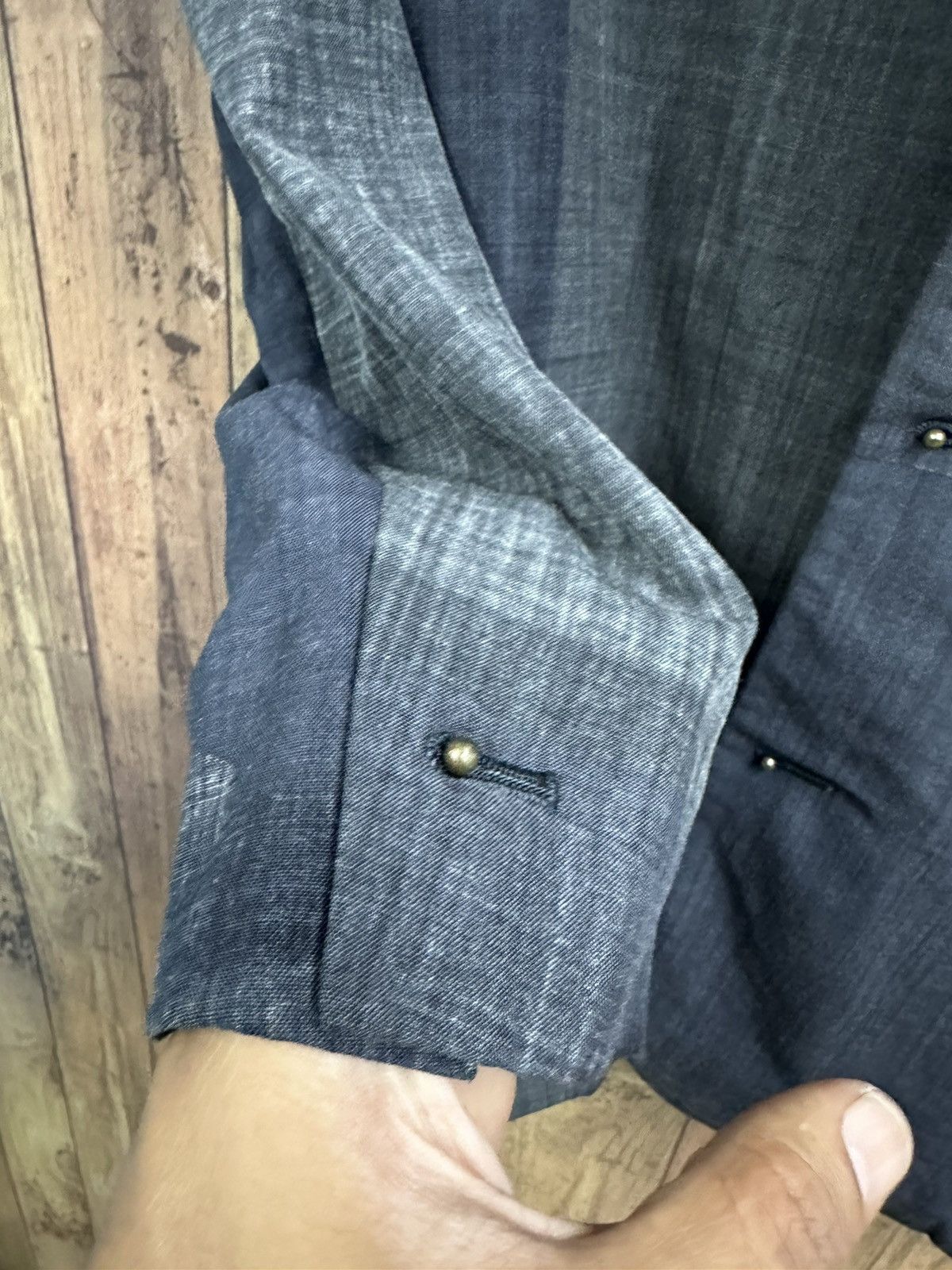 Comme des Garcons × Comme des Garcons Homme Plus × Designer Vintage Comme des Garcons AD1995 Wool Distressed Blazer Z33 Size 40S - 11 Thumbnail