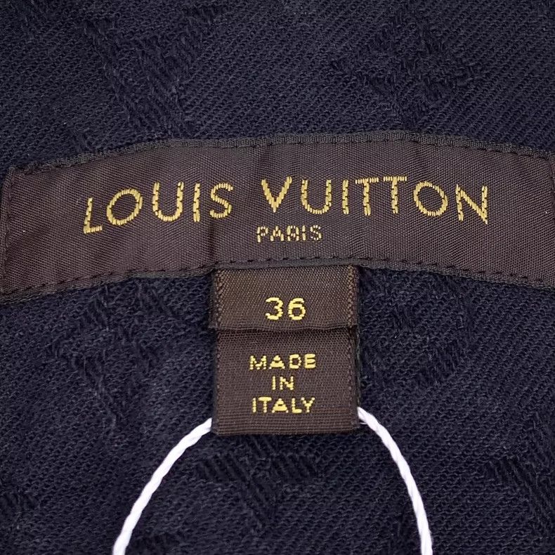 Louis Vuitton Louis Vuitton Black logo embossed dark print full-print co Size XS / US 0-2 / IT 36-38 - 6 Thumbnail