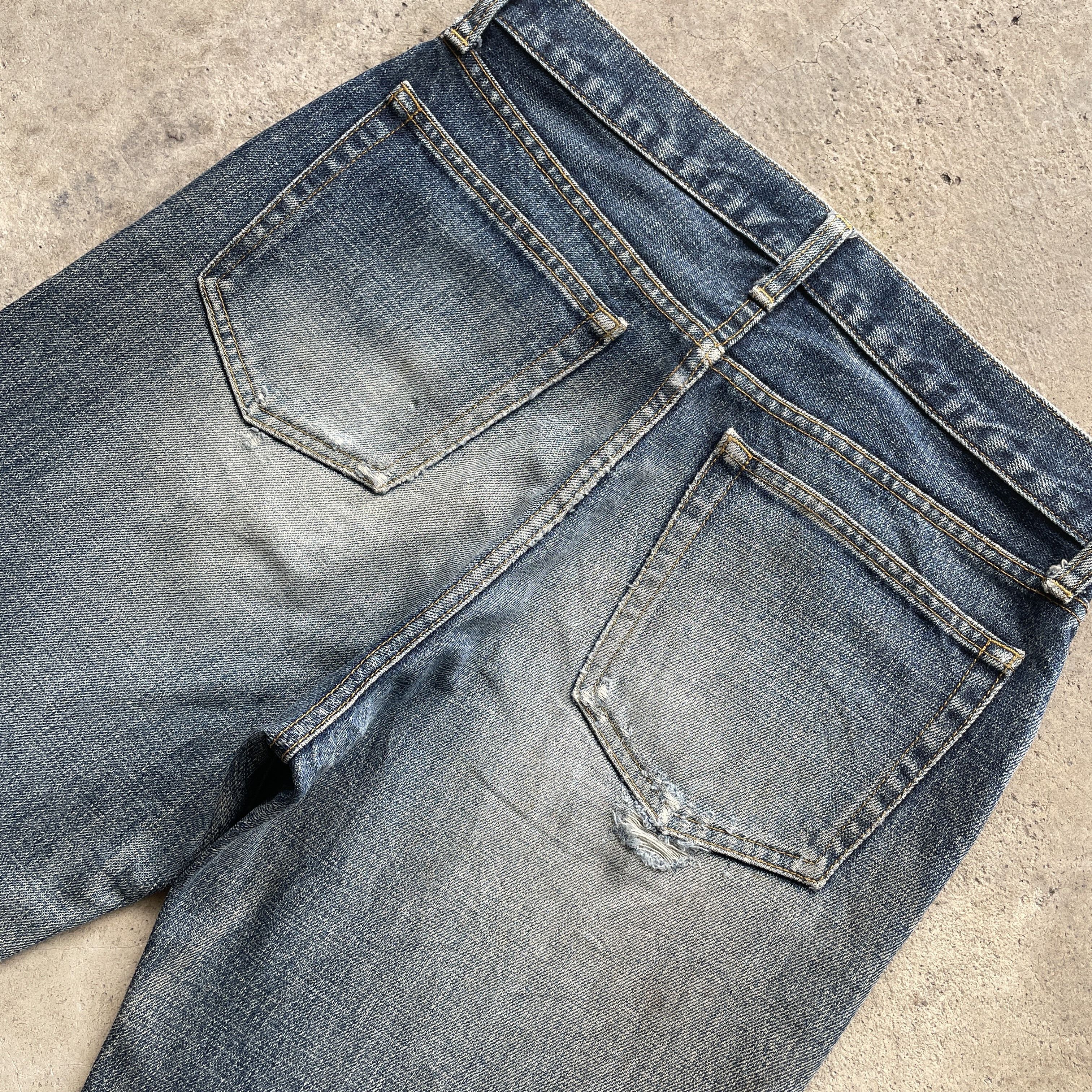 Japanese Brand Vintage Japanese MudWash Denim Faded Jeans Pants W30x30 Size US 30 / EU 46 - 7 Thumbnail