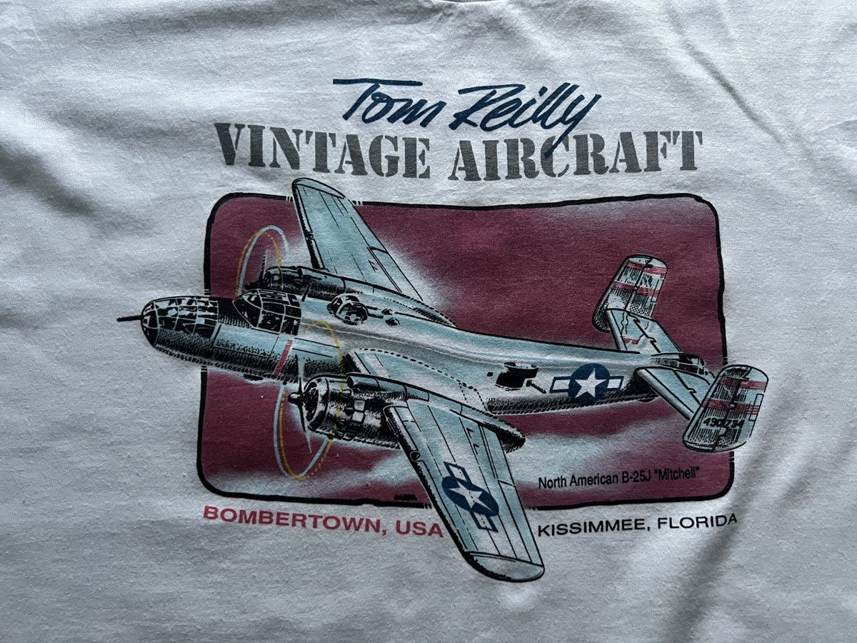 Vintage Tom Reilly : Vintage Aircraft Bomber Town B-25J Size US XL / EU 56 / 4 - 5 Thumbnail