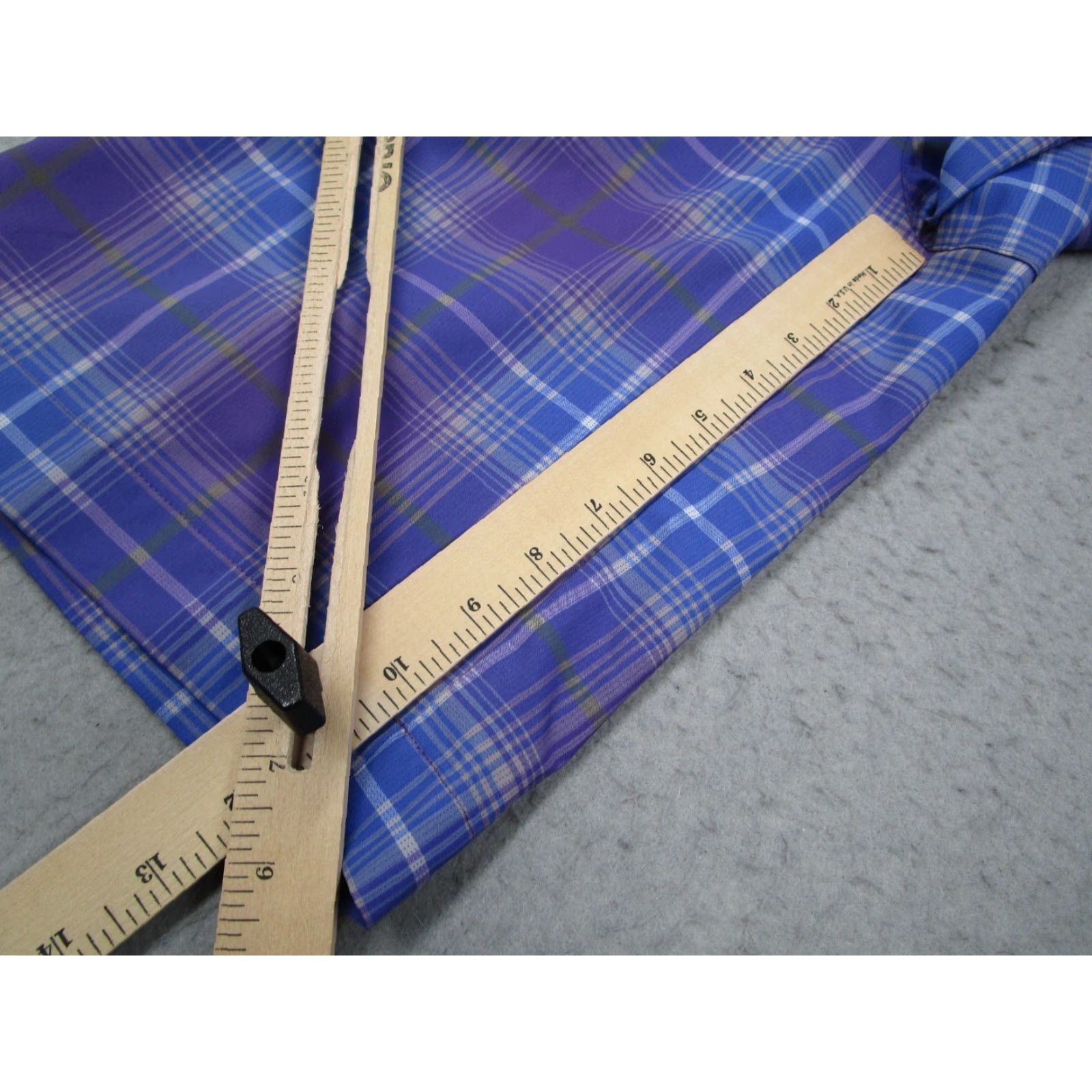 Nike Nike Golf Shorts Mens 30 Blue Check Dri-Fit Core 11" Walk Resort Casual Travel Size US 30 / EU 46 - 3 Thumbnail