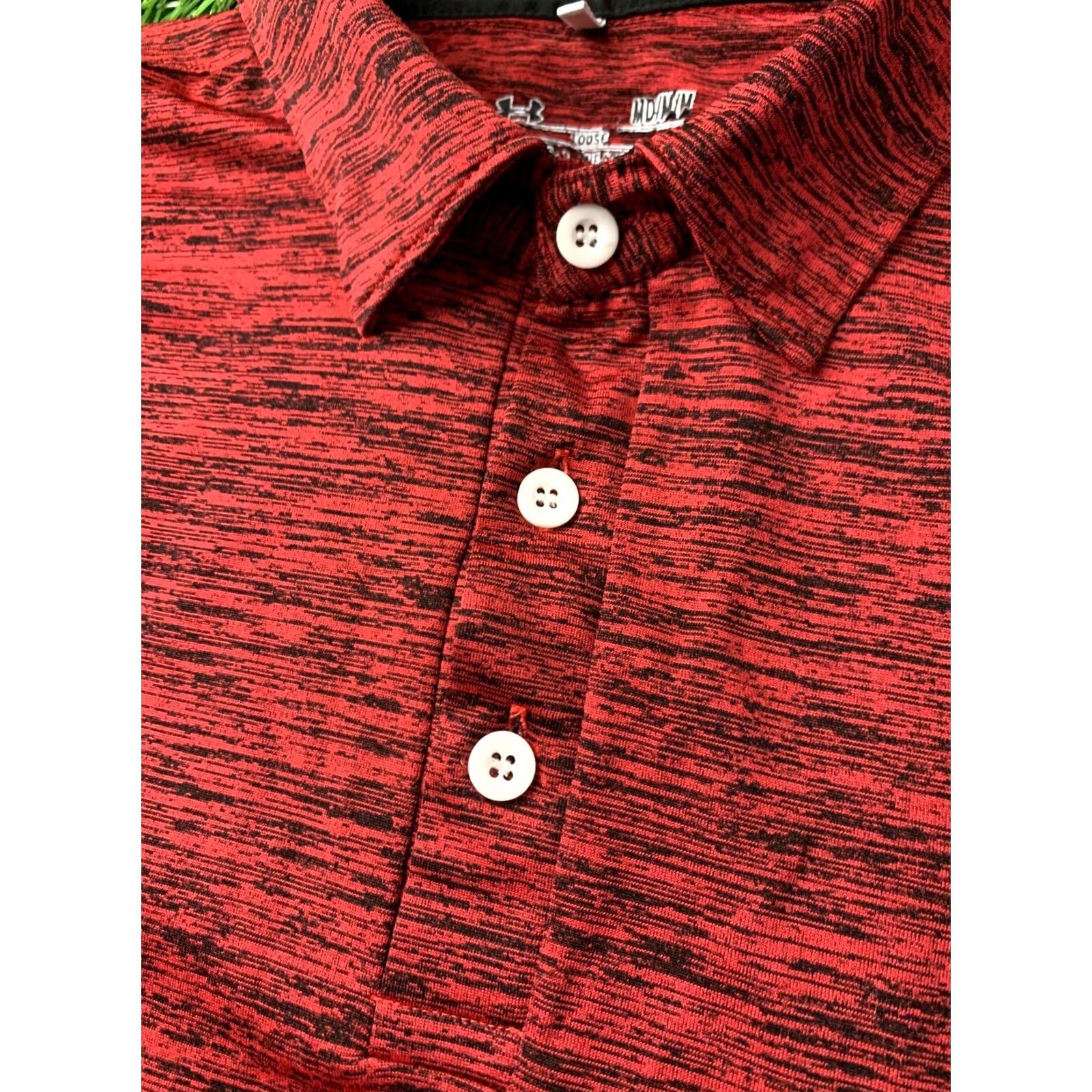 Under Armour Under Armour HeatGear Polo Shirt Men Training Jersey M Medium Red and Black Polo Short Sleeve Men Regular Size M Size US M / EU 48-50 / 2 - 4 Thumbnail
