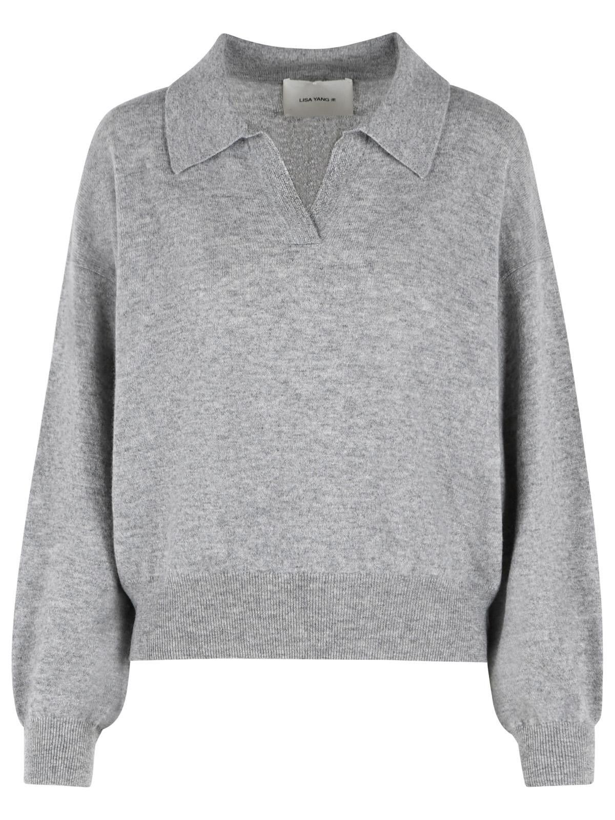 Lisa Yang 'katriel' Grey Cashmere Sweater, Women's (Size Xs)