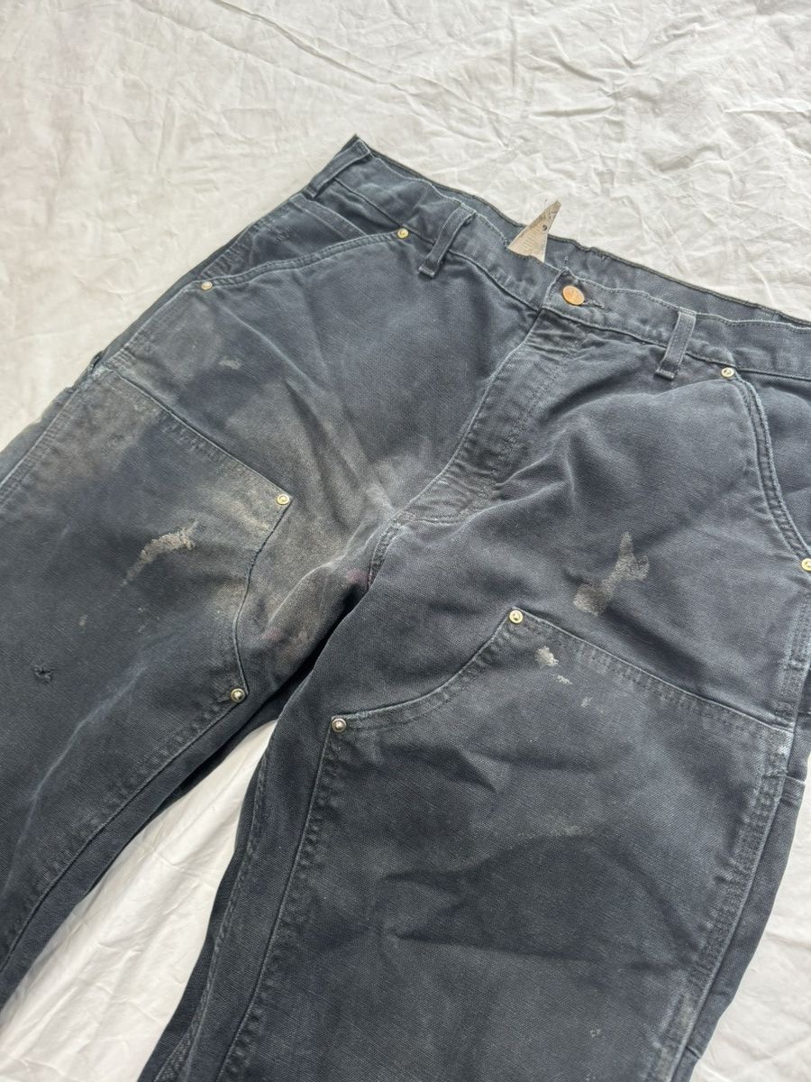 Carhartt Vintage Faded Carhartt Blanket Lined Distressed Double Knees Size US 36 / EU 52 - 4 Thumbnail
