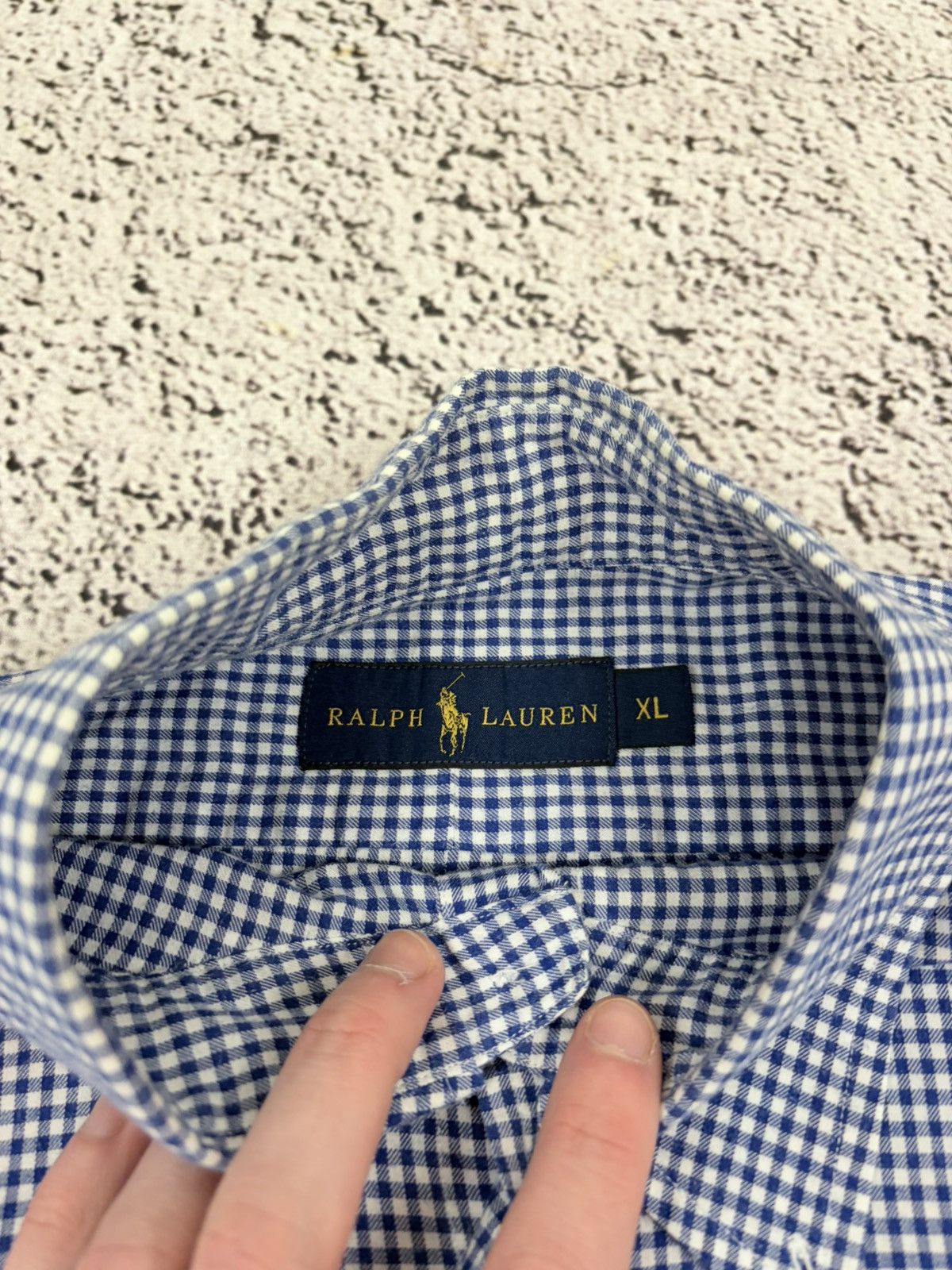Ralph Lauren Polo Ralph Lauren Blue Gingham Button Down Shirt XL Size US XL / EU 56 / 4 - 6 Thumbnail