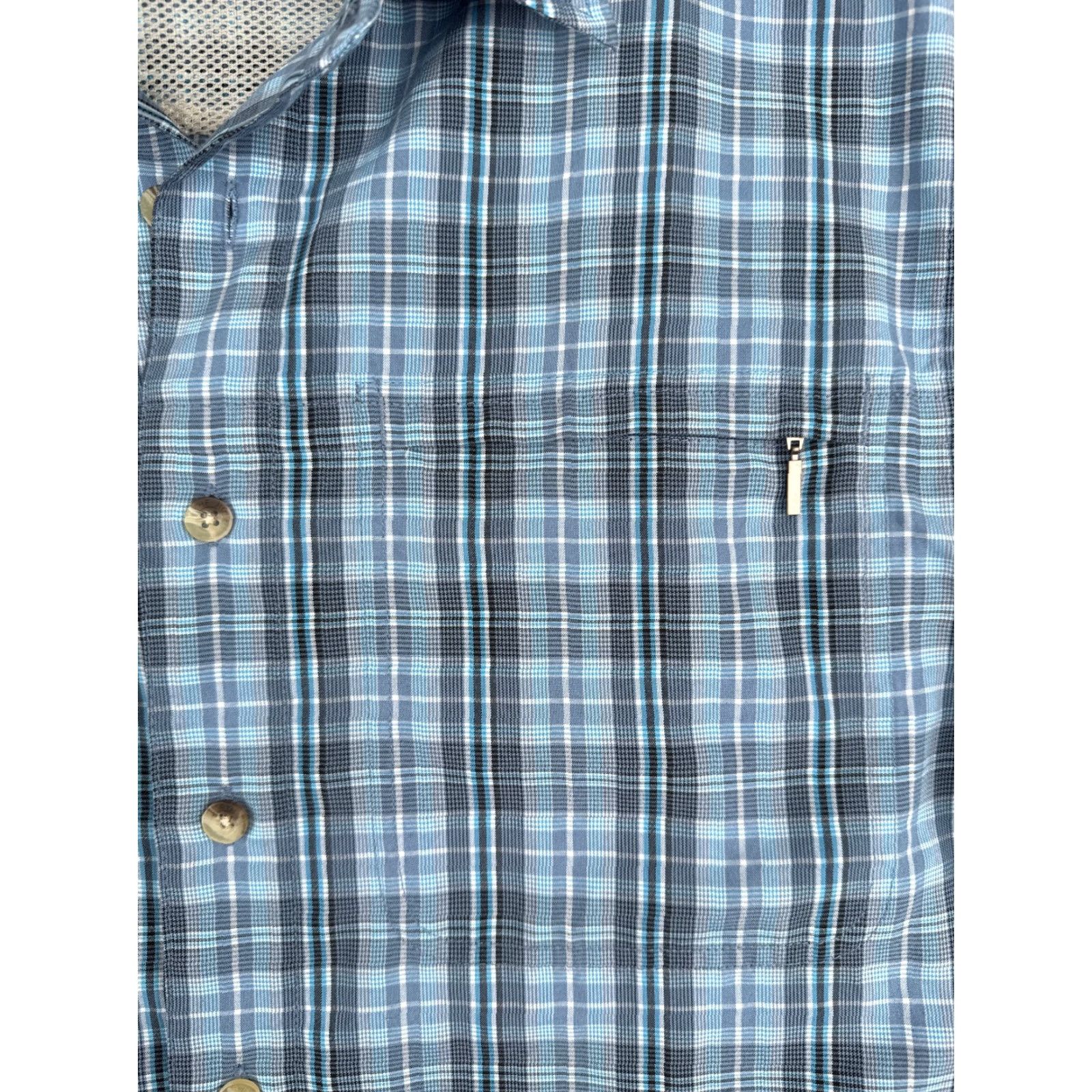 The North Face The North Face Shirt Men Medium Blue Black Plaid Button Up Modal Blend Size US M / EU 48-50 / 2 - 6 Thumbnail