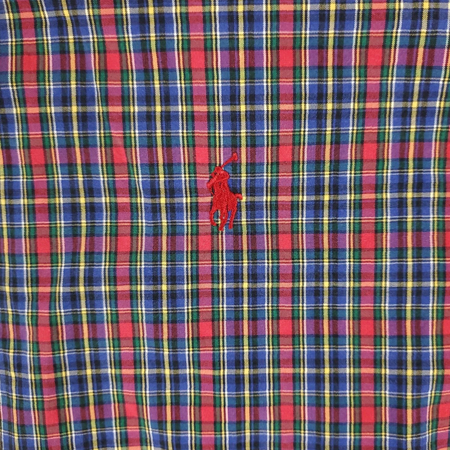Ralph Lauren Ralph Lauren Button-Up Shirt Mens Small Red Blue Plaid Long Sleeve Casual Preppy Size US S / EU 44-46 / 1 - 3 Thumbnail
