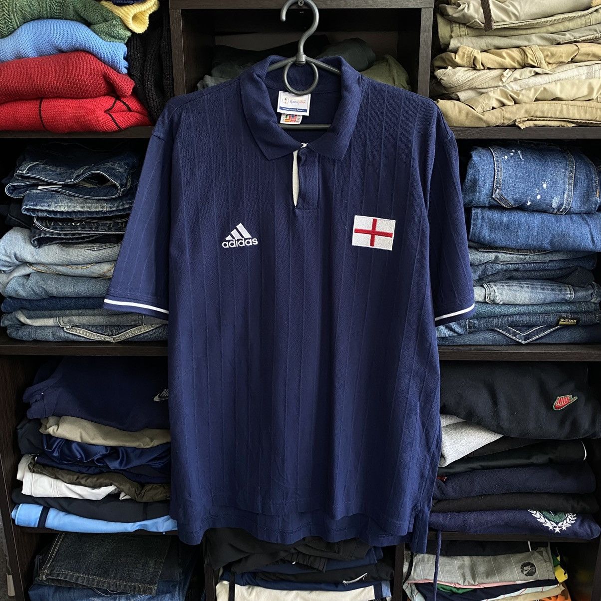 Adidas Vintage Adidas England Fifa World Cup 2002 polo Size US M / EU 48-50 / 2 - 1 Thumbnail