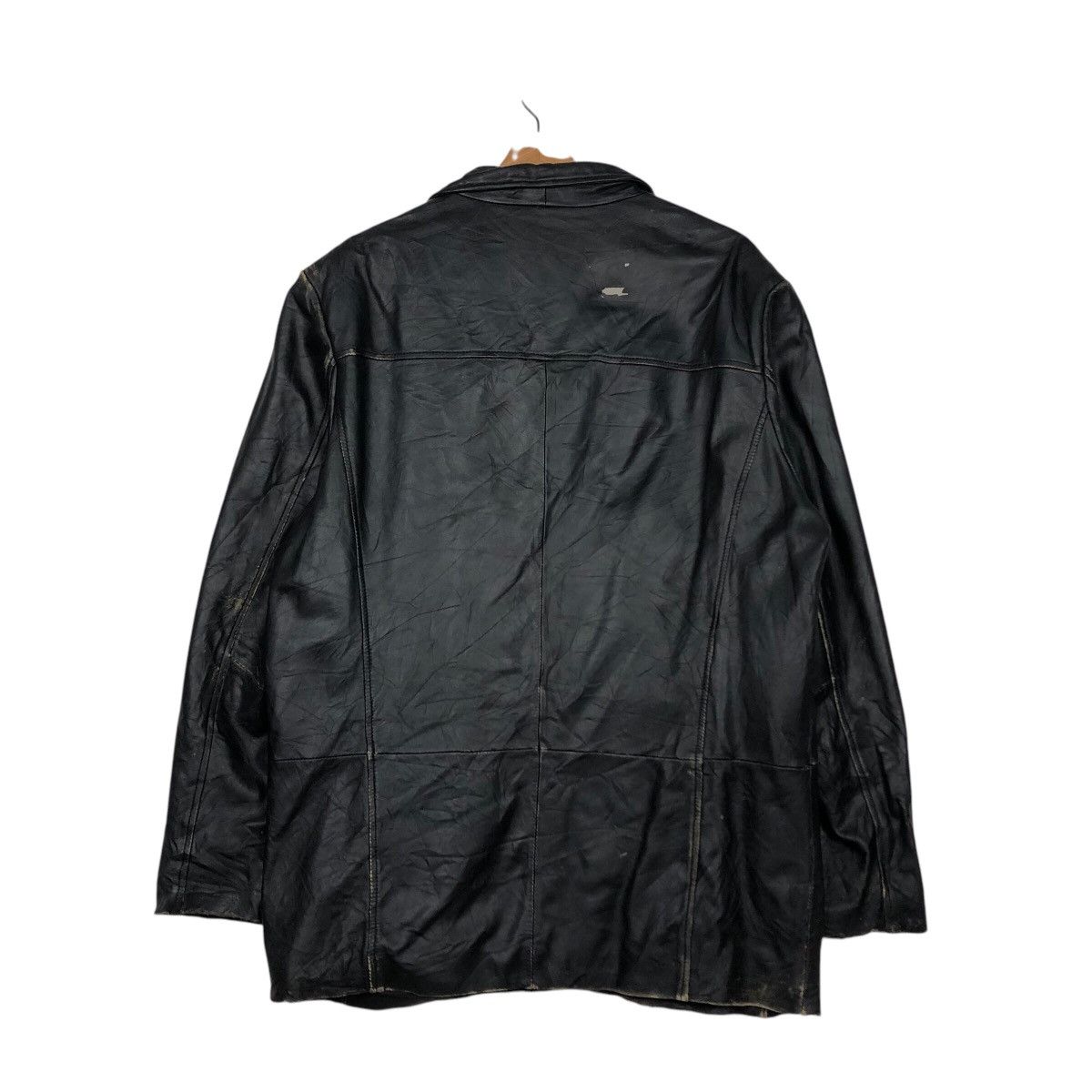 Japanese Brand × Vintage 📌Vintage Biker Leather Jacket Unknown Issey Miyake Size US L / EU 52-54 / 3 - 9 Thumbnail
