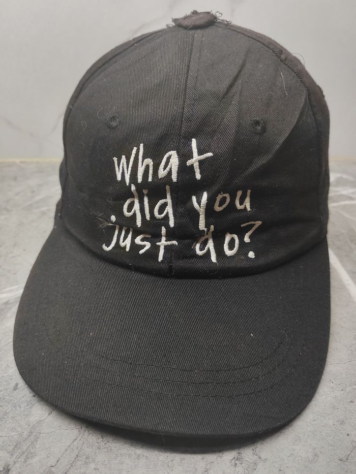 Vintage Vintage What Did You Just DO Distressed Style Cap Hat Size ONE SIZE - 1 Thumbnail