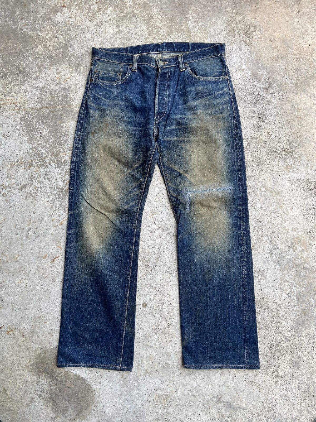 Eternal Vintage Eternal 811 Red Line Selvedge Heavy Distressed Big E Size US 36 / EU 52 - 2 Thumbnail