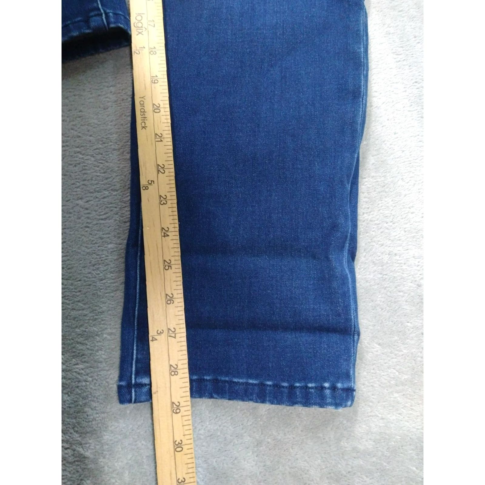 Soft Surroundings Soft Surroundings Jeans Womens 8 Blue Denim Skinny High Rise Dark Wash Stretch Size 30" / US 8 / IT 44 - 5 Thumbnail
