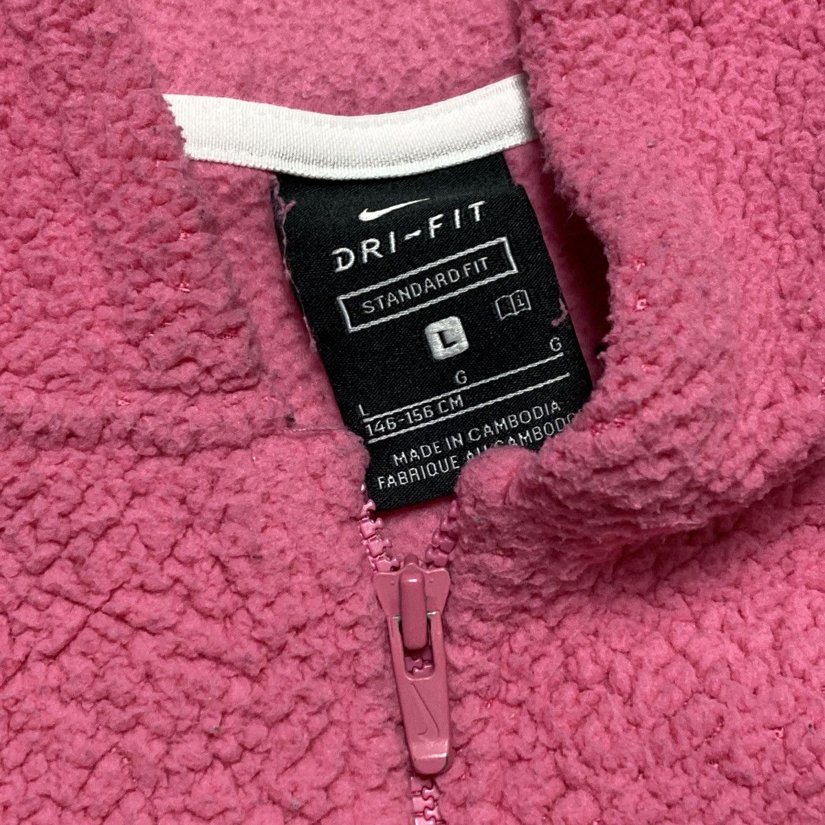 Nike × Vintage Nike vintage y2k pink fleece Size L / US 10 / IT 46 - 5 Thumbnail