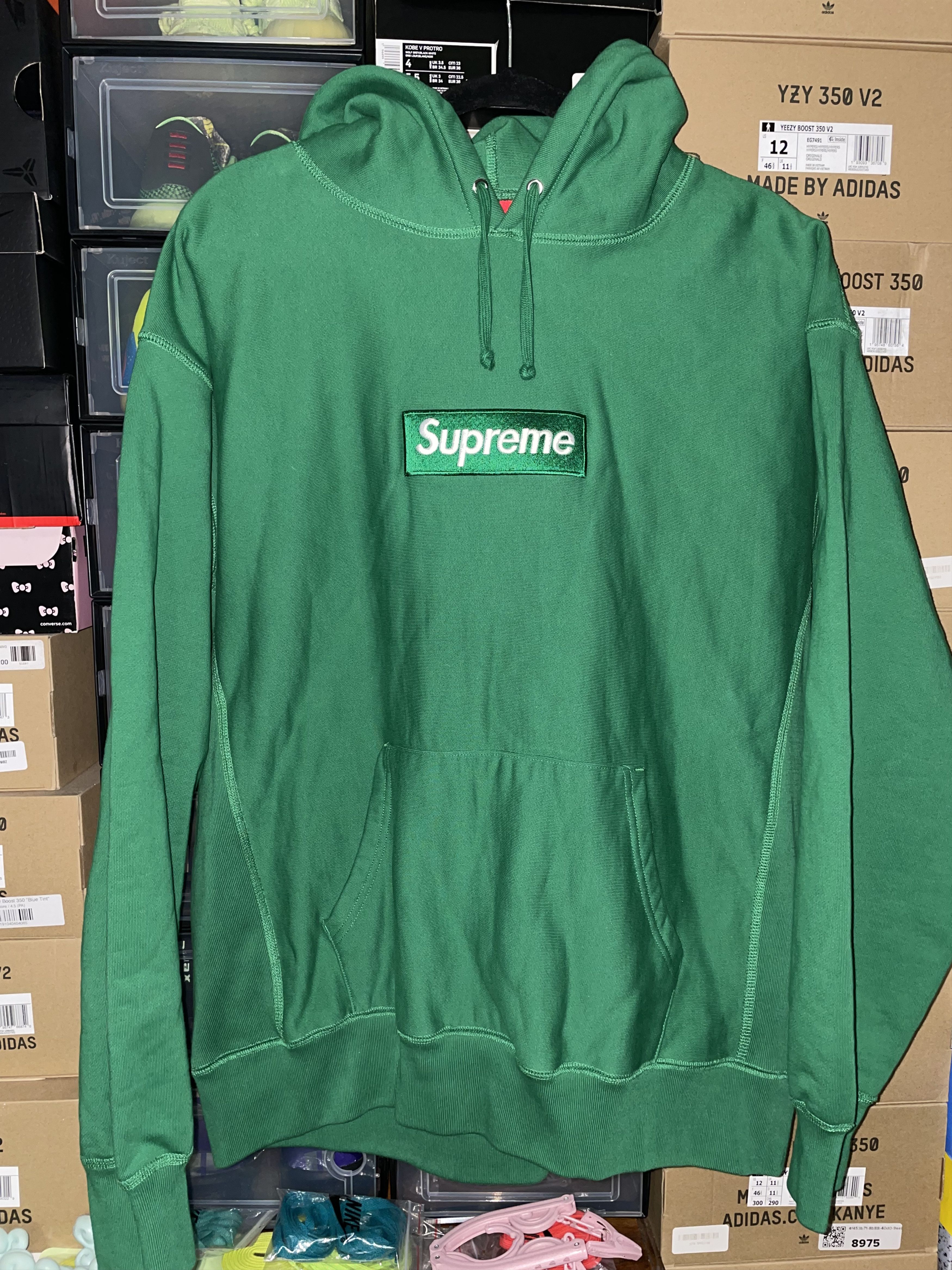 Supreme Supreme Mint Green Box Logo Hoodie FW 2023 | Grailed