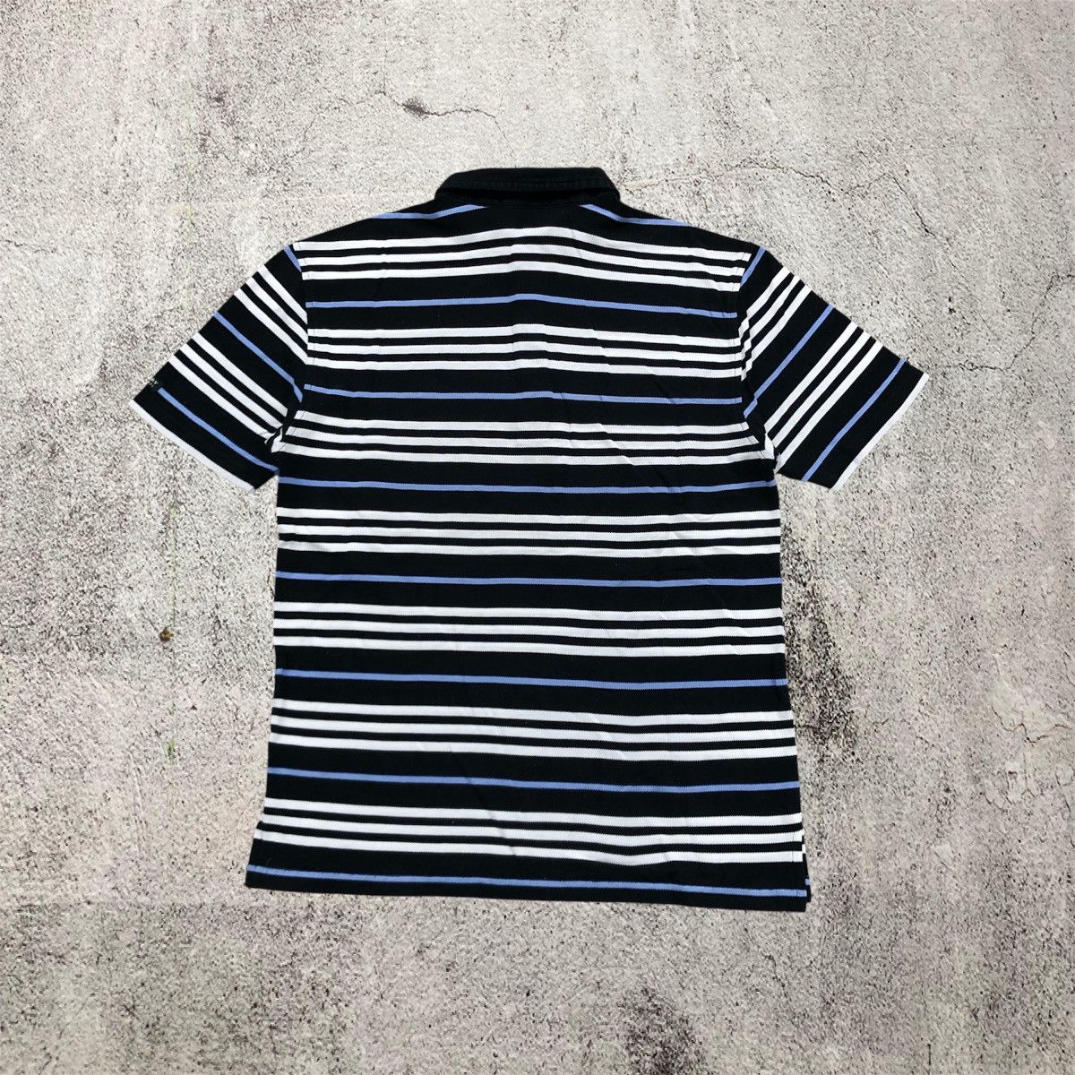 Burberry Vintage Burberry Black Label Polo T-shirt Stripe Luxury Size US S / EU 44-46 / 1 - 7 Thumbnail