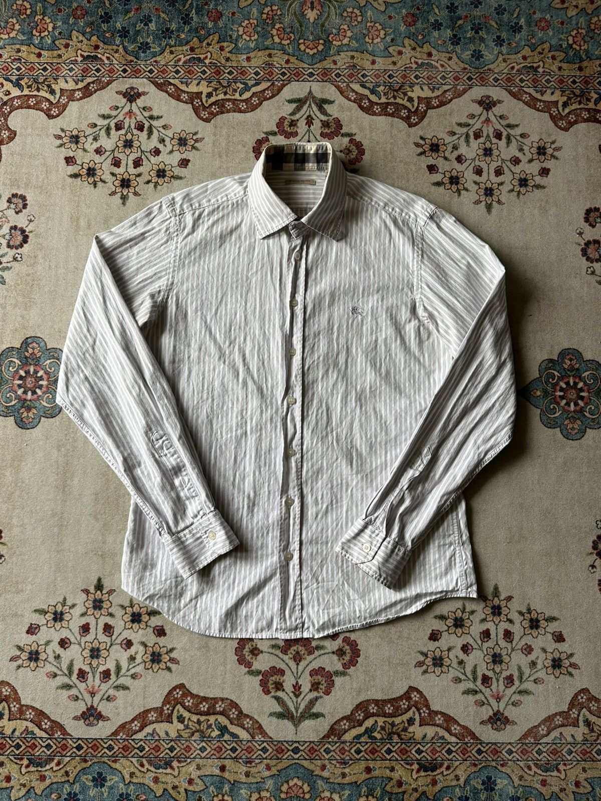 Burberry Burberry Brit Stripe Nova Check Shirt Size US M / EU 48-50 / 2 - 2 Thumbnail