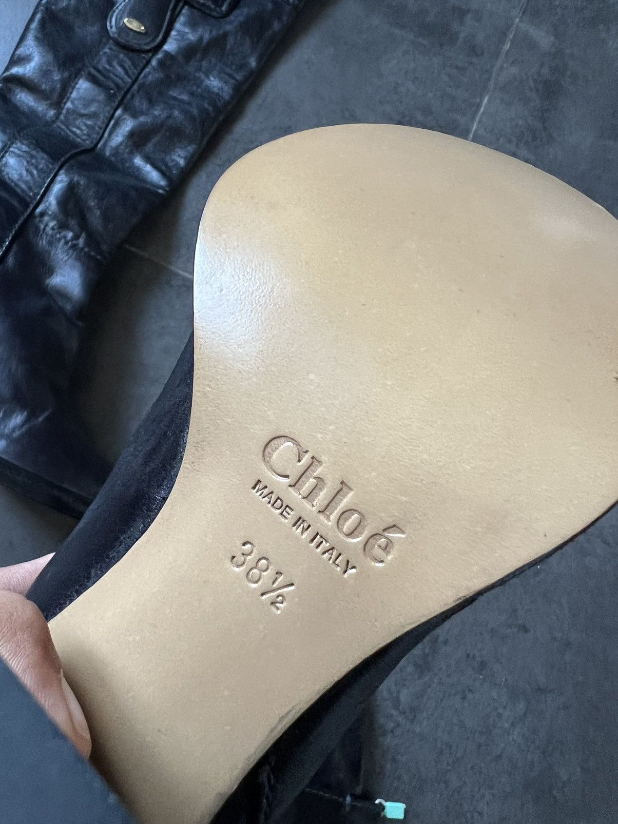 Chloe × Japanese Brand Chloe High Boots With Straps Shoes Leather Platform Belt Y2K Size US 8.5 / IT 38.5 - 3 Thumbnail
