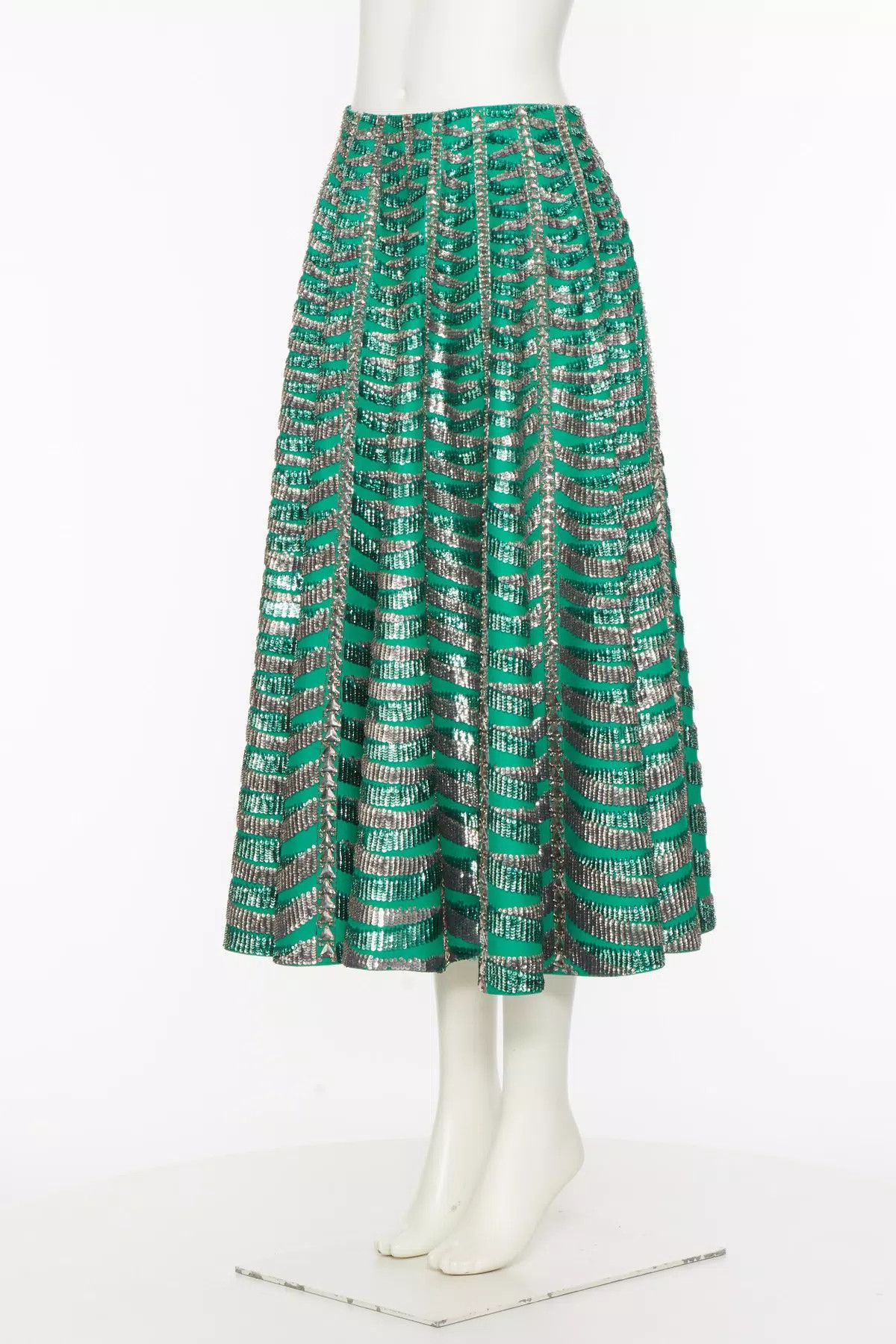 Valentino o1s1wg111125 Midi Skirt in Multicolor Size XS / US 0-2 / IT 36-38 - 2 Thumbnail