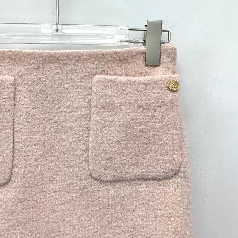 Chanel Chanel Castle Series Light Pink Wool Tweed Knitted Skirt Size 42" / US 20 - 3 Thumbnail