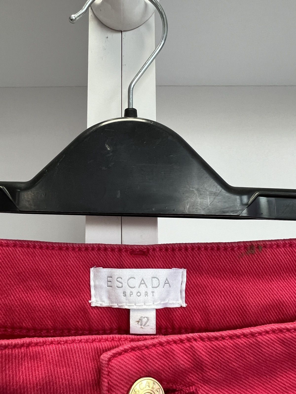 Designer × Escada × Vintage Vintage Escada Sport Women’s Pink Jeans Logo Y2K Size 28" / US 6 / IT 42 - 9 Thumbnail
