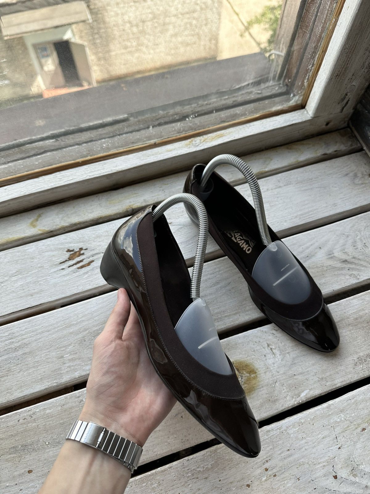 Salvatore Ferragamo RARE❗️Salvatore Ferragamo Women Shoes flats heels Size US 7.5 / IT 37.5 - 1 Thumbnail