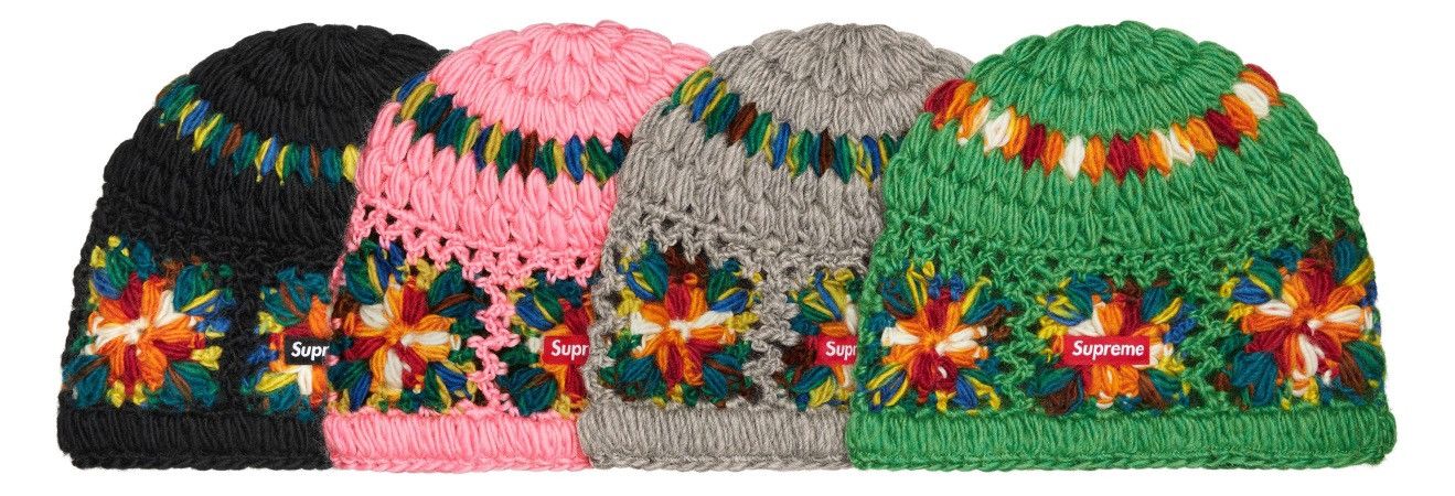 Supreme Supreme Crochet Beanie Size ONE SIZE - 2 Thumbnail