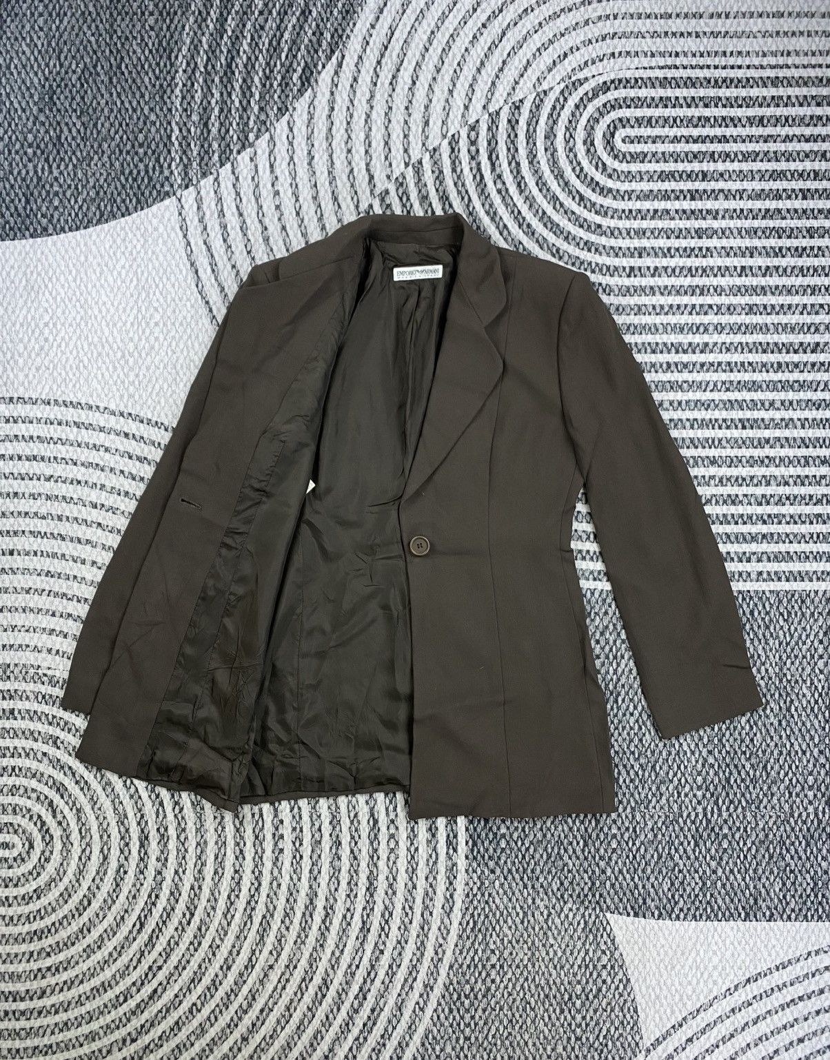 Emporio Armani Vintage Emporio Armani Single Button Blazer Style Jacket Size US S / EU 44-46 / 1 - 5 Thumbnail