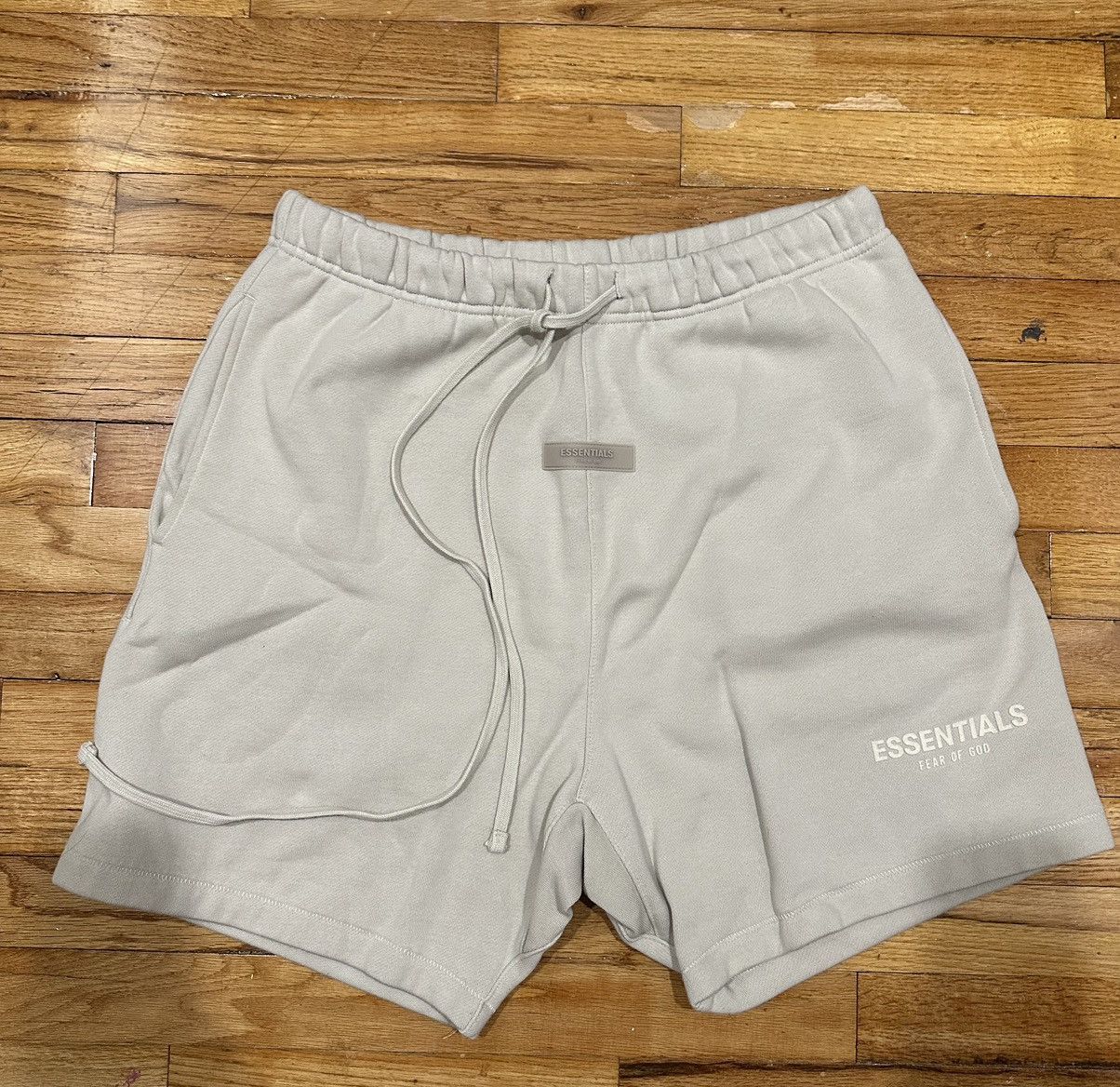 Fear of god essentials offers wheat sweatshorts