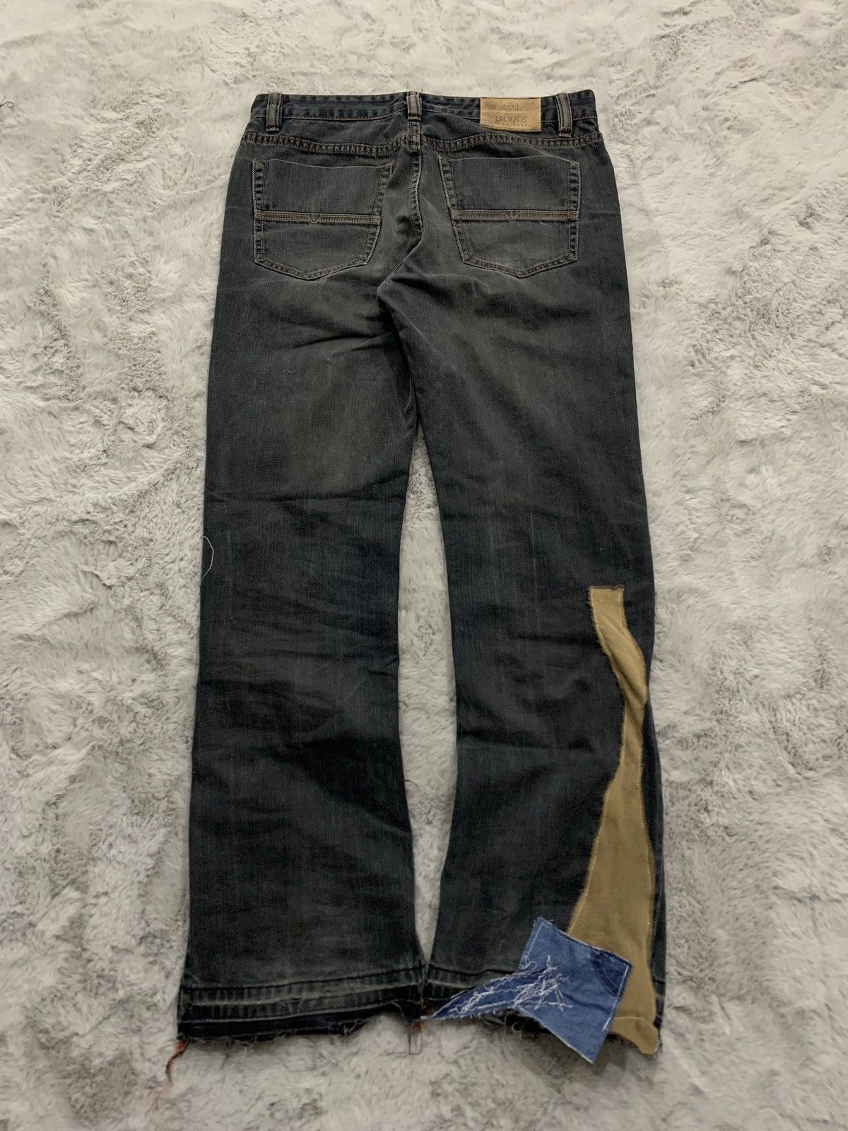 Vintage Kapital Inspired Patchwork/Boro Flared Denim Jeans Size US 33 - 5 Thumbnail