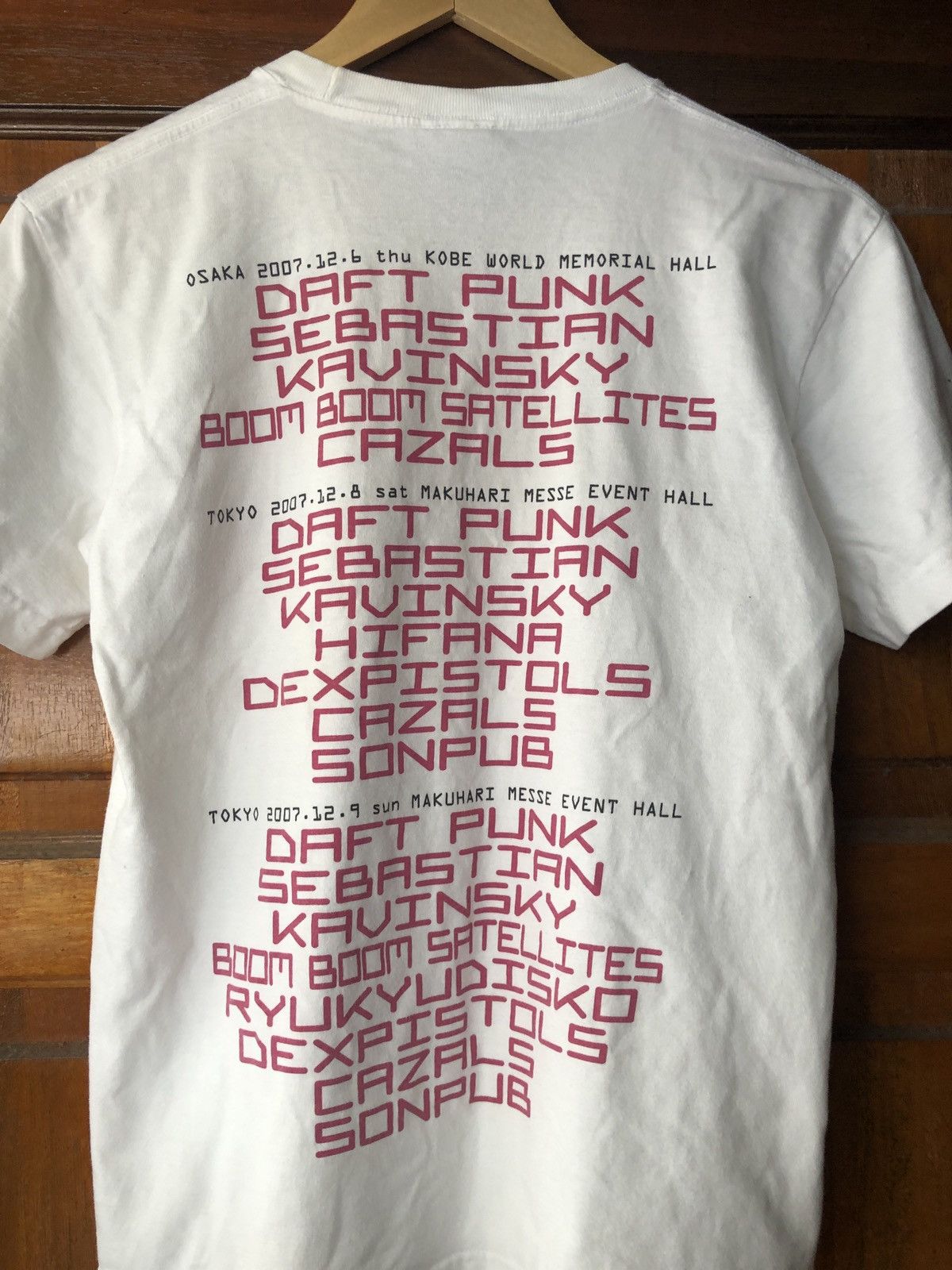Band Tees Dafunkfest 2007 Daft Punk Tour T Shirt Techno Rave Size US M / EU 48-50 / 2 - 4 Thumbnail