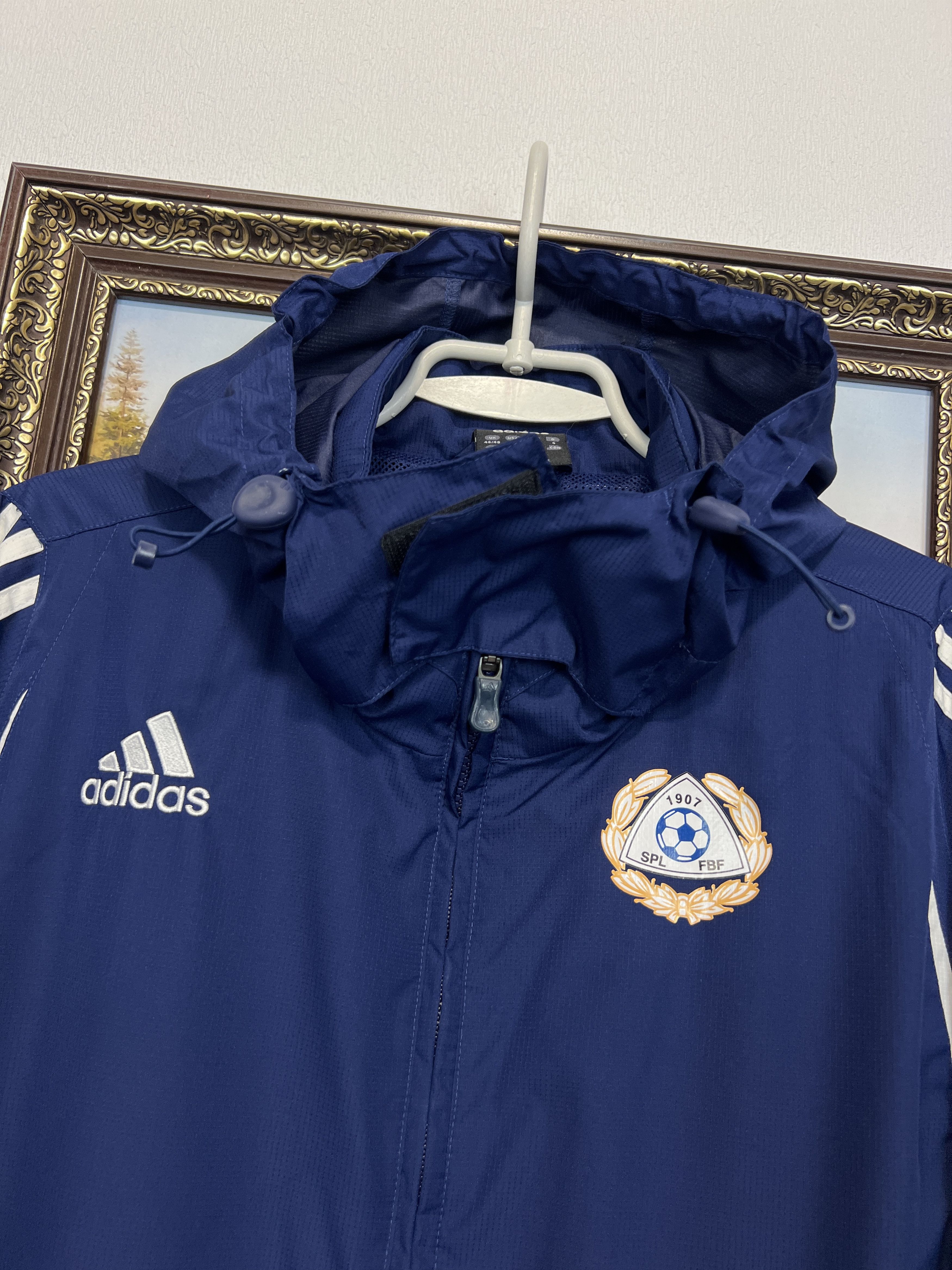 Adidas Vintage Finland Football Jacket Soccer Hooded Track Top Size US XL / EU 56 / 4 - 3 Thumbnail