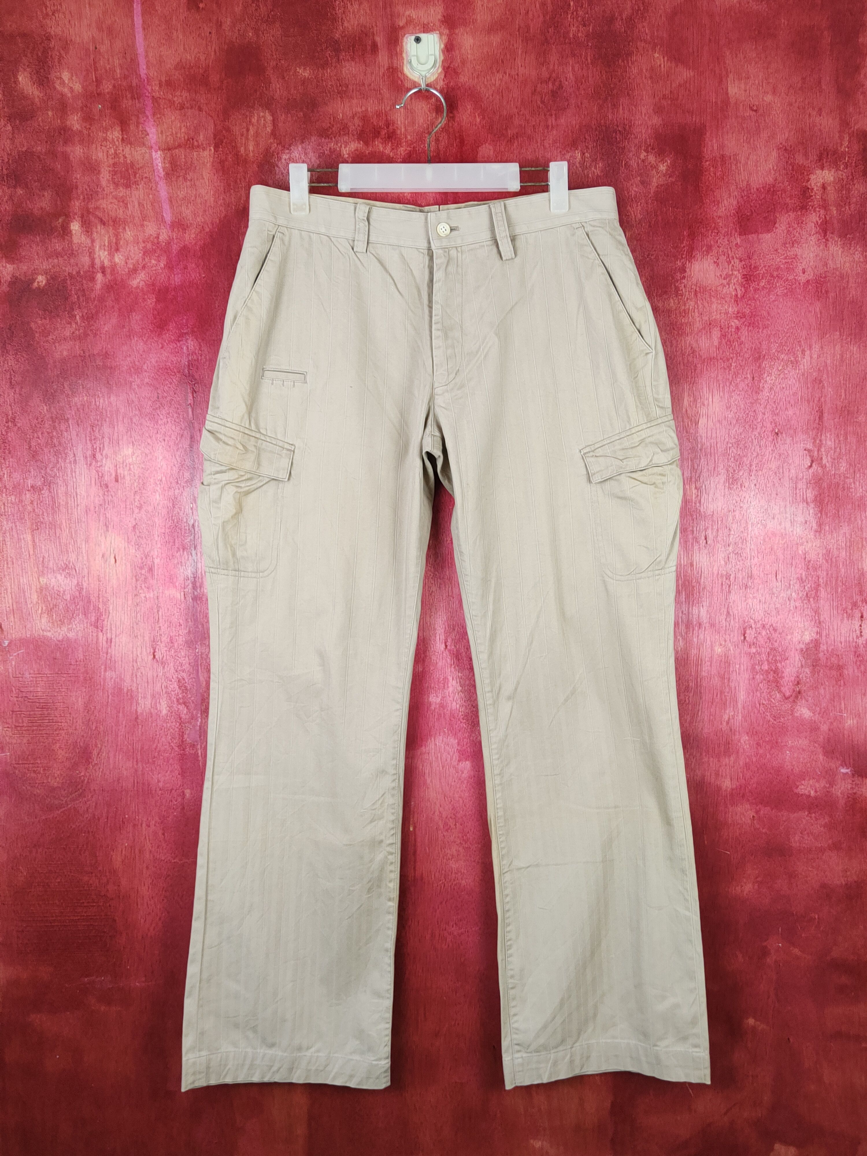 Adidas Beige Multipocket Tactical Cargo Pants #S1334