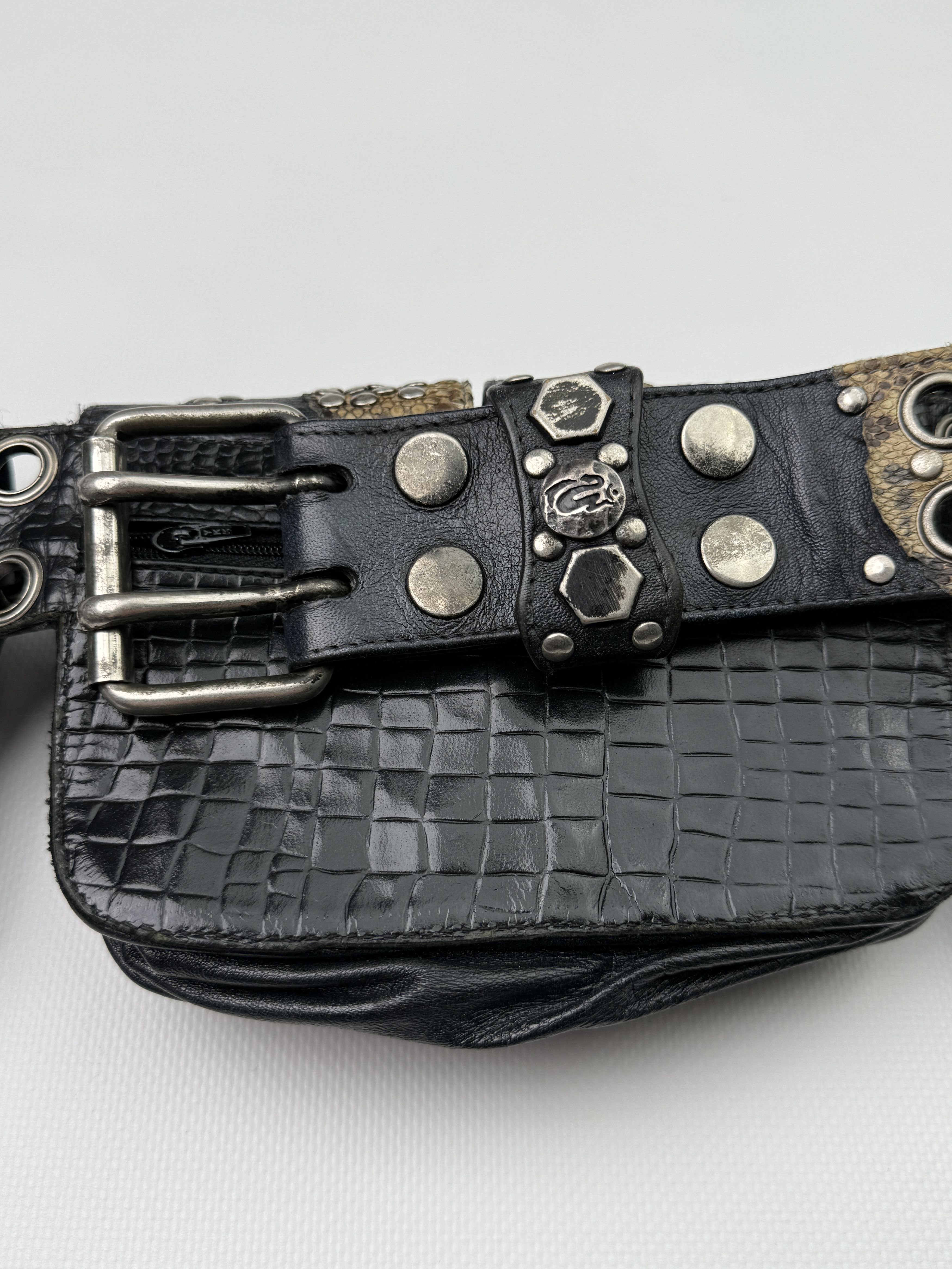 KMRii kmrii python studs & gemstones belt bag Size ONE SIZE - 5 Thumbnail