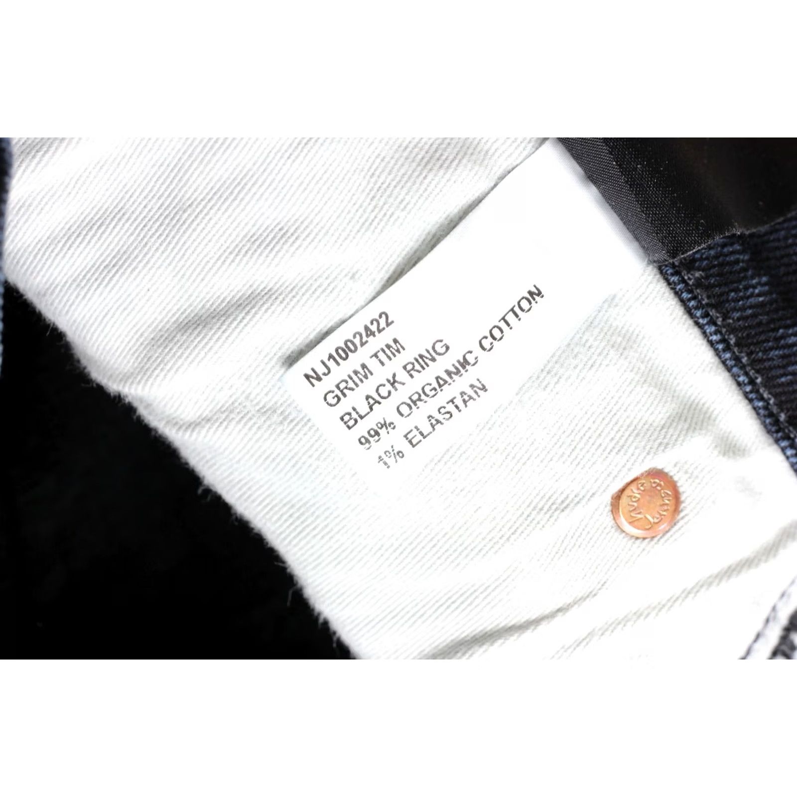 Nudie Jeans NUDIE JEANS GRIM TIM BLACK RING Stretch Jeans Men W30 L30 DZ1874 Size US 30 / EU 46 - 7 Thumbnail
